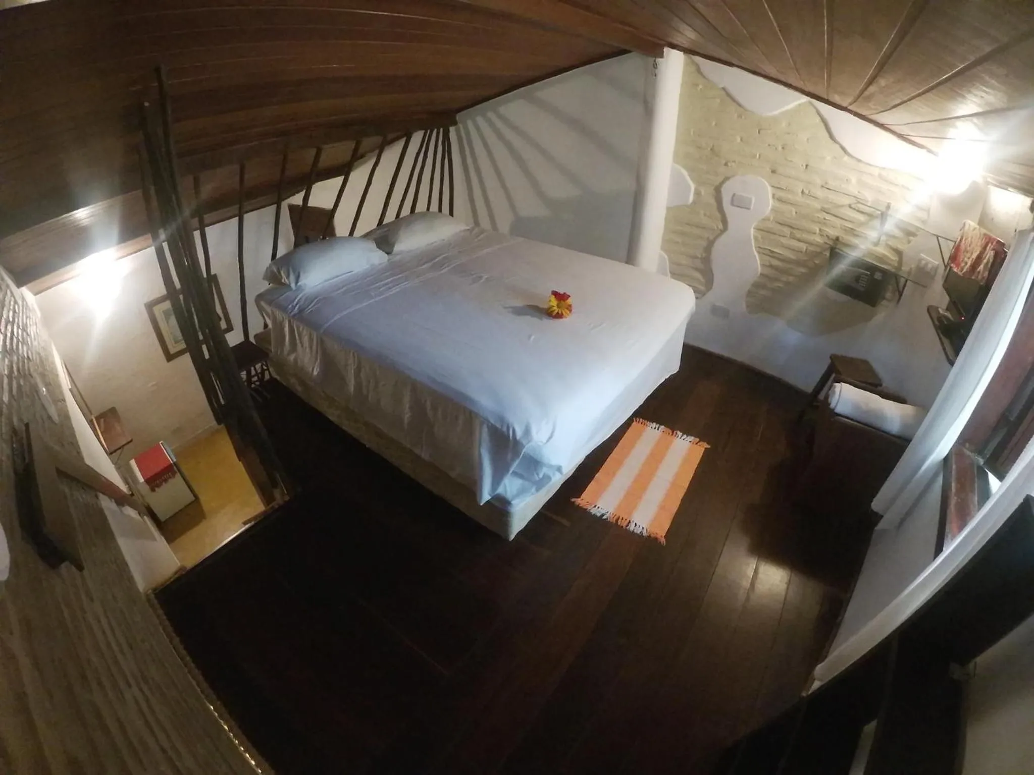 Bed in Pousada Ibirapuera