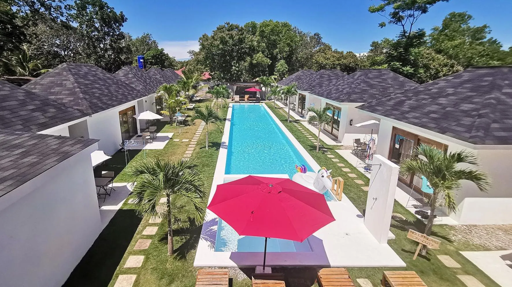 Pool view in Island World Panglao