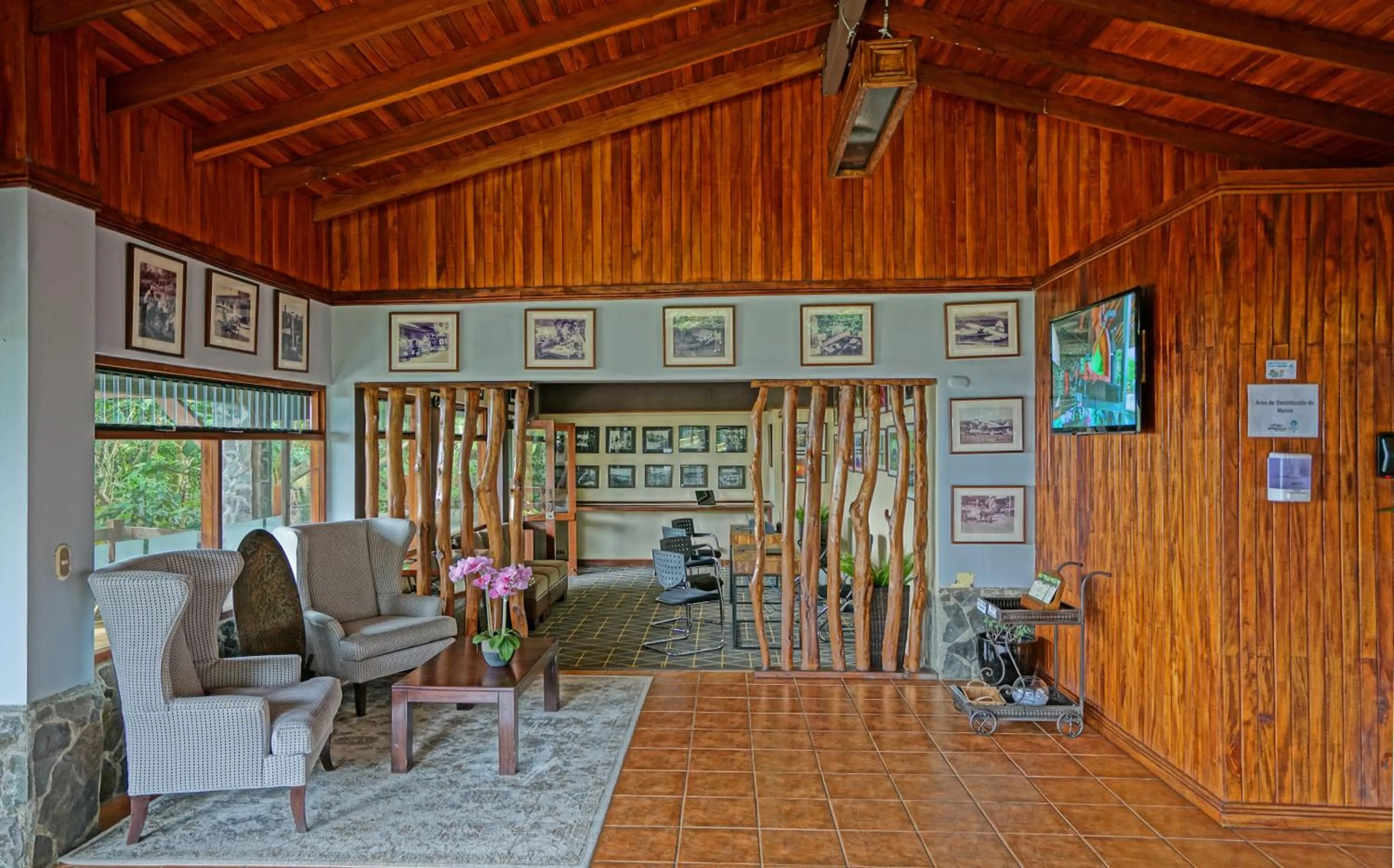 Lobby or reception in El Establo Mountain Hotel