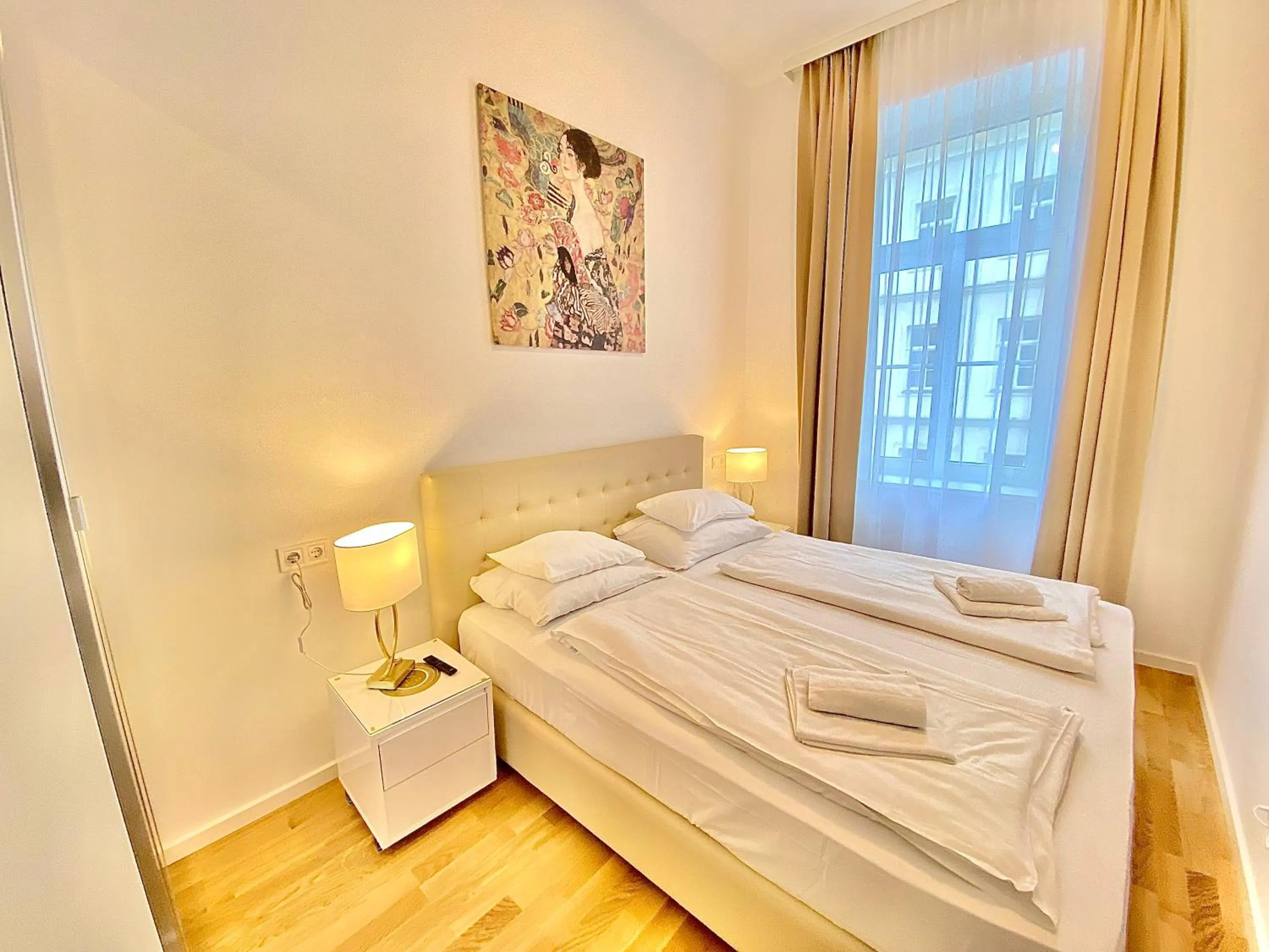 Bedroom, Bed in Steiner Residences Vienna Taborstrasse