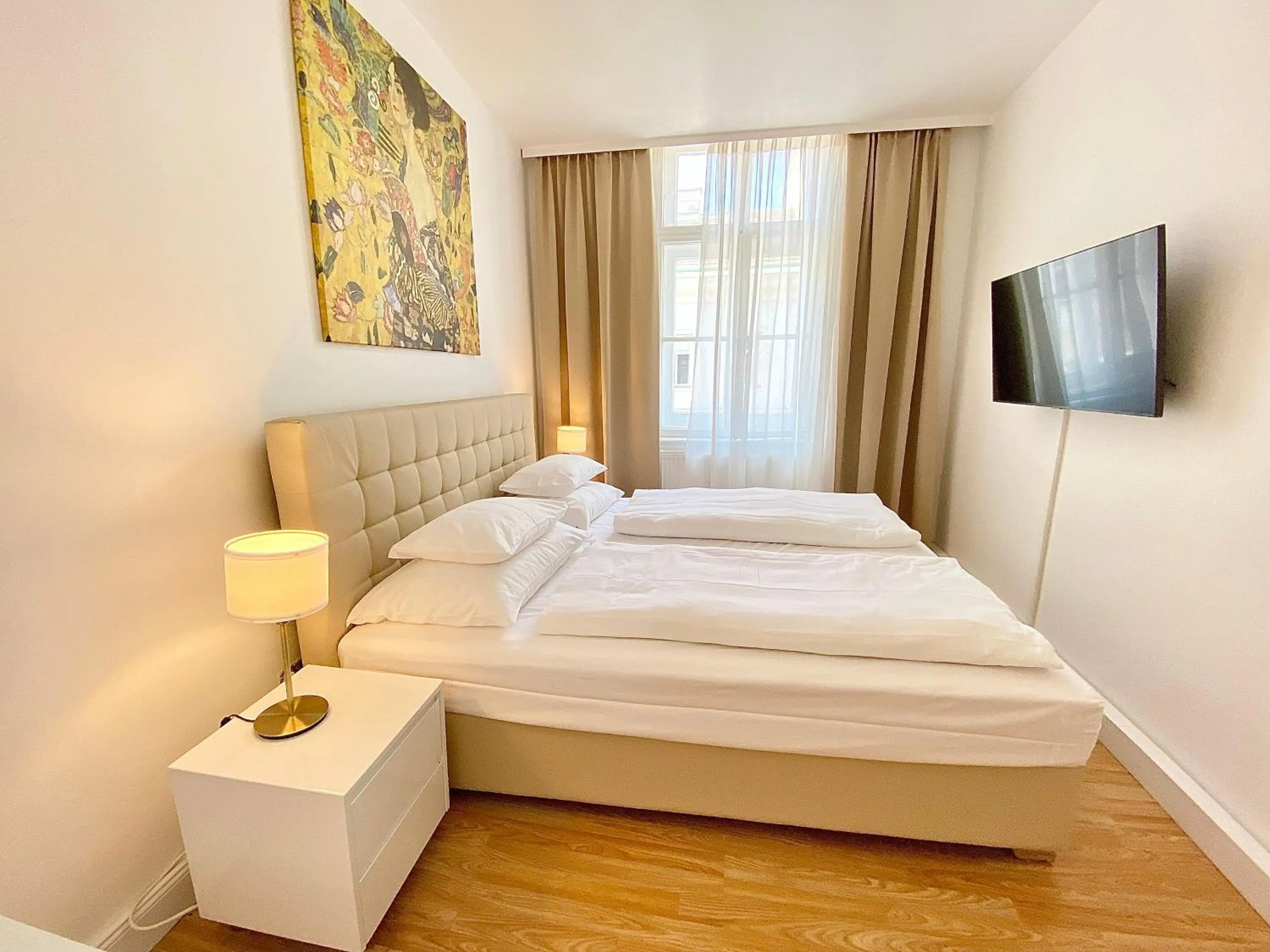 Bedroom, Bed in Steiner Residences Vienna Taborstrasse