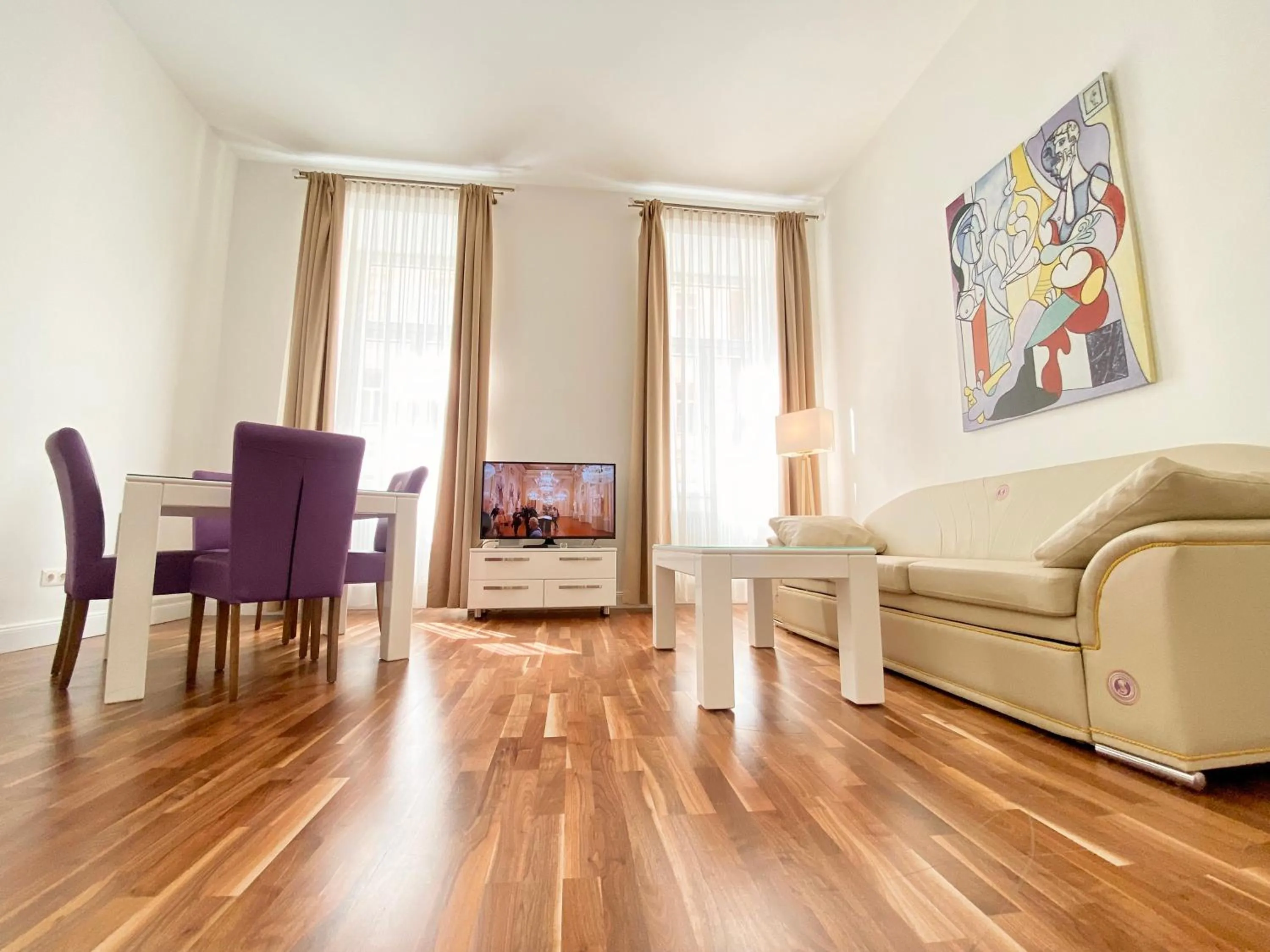 Living room in Steiner Residences Vienna Taborstrasse