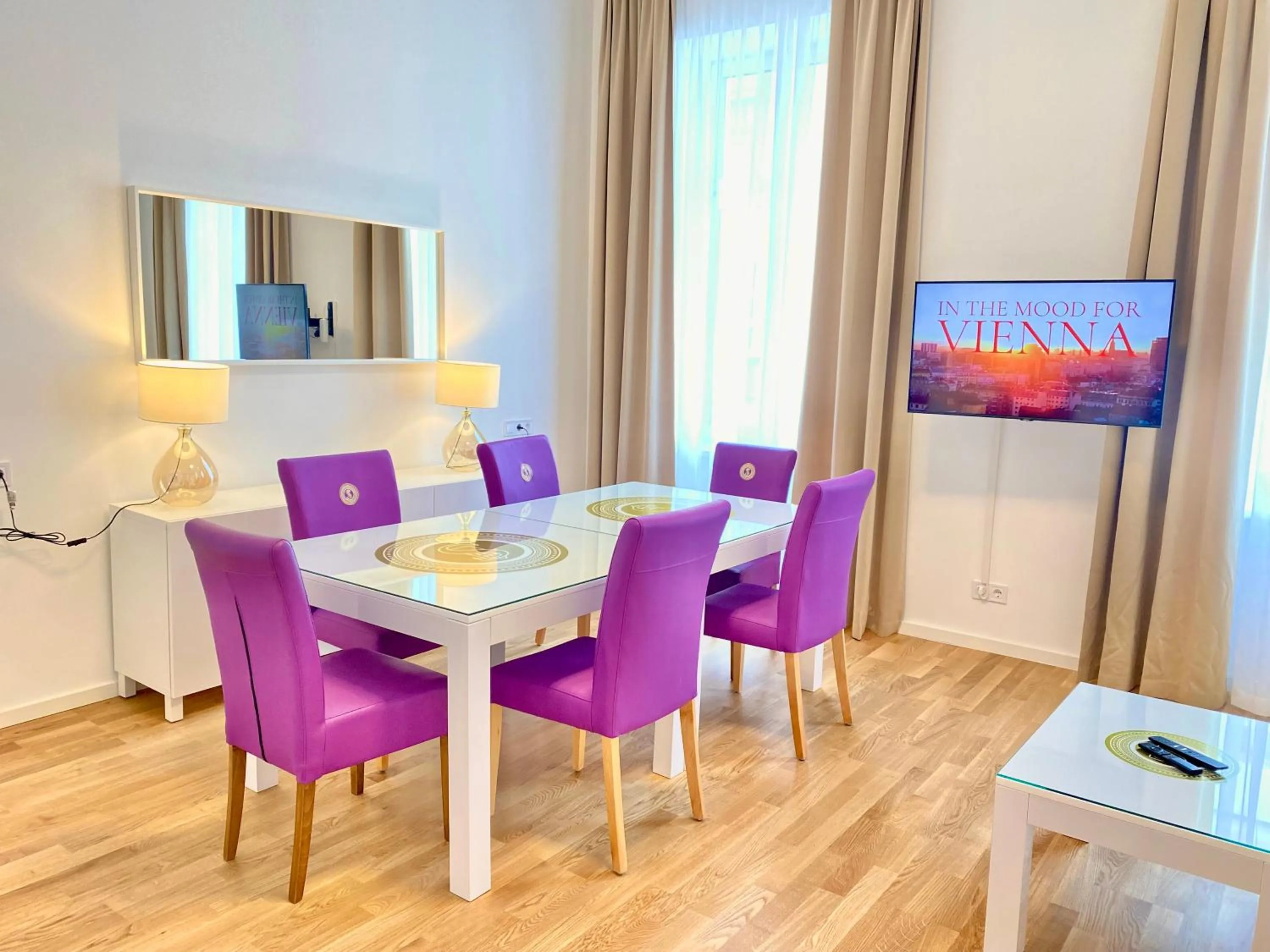 Living room in Steiner Residences Vienna Taborstrasse