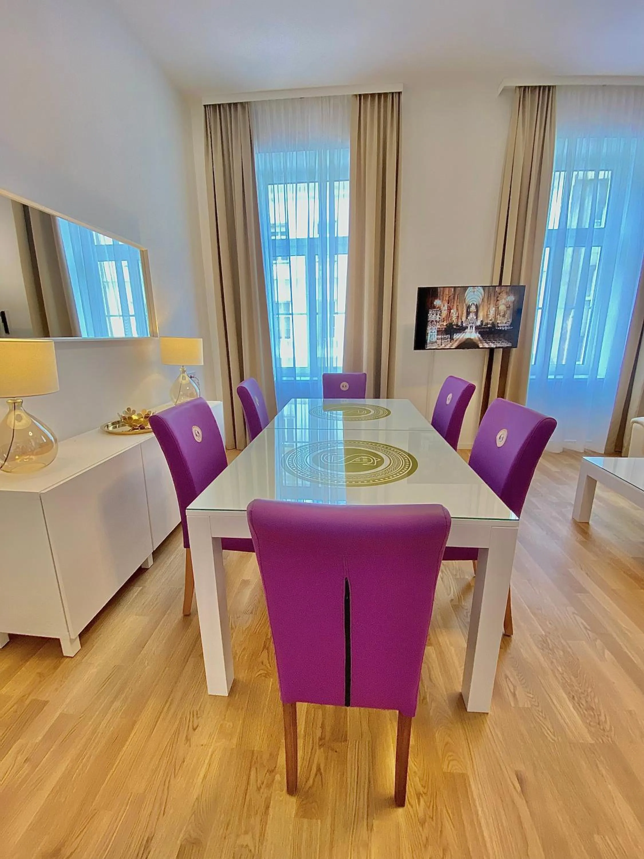 Dining area in Steiner Residences Vienna Taborstrasse