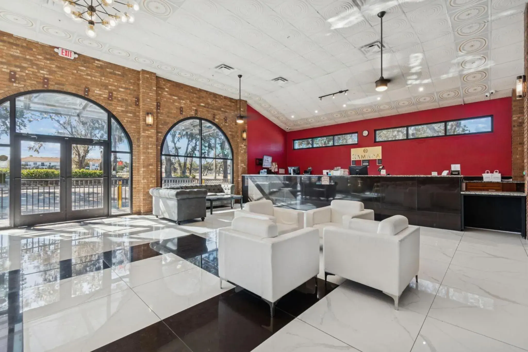 Lobby or reception in Ramada by Wyndham Temple Terrace/Tampa North Lobby or reception in Ramada by Wyndham Temple Terrace/Tampa North