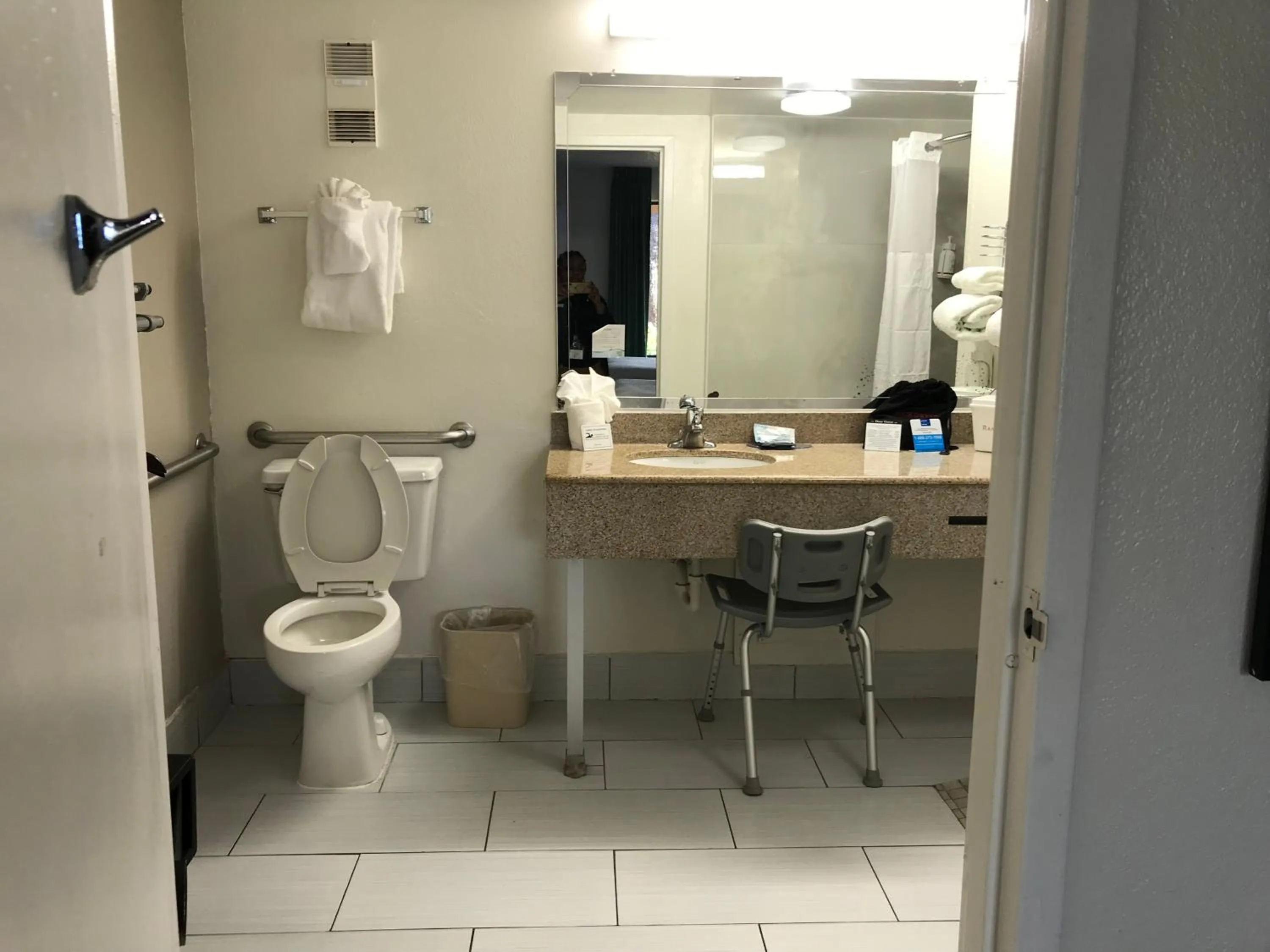Bathroom in Ramada by Wyndham Temple Terrace/Tampa North