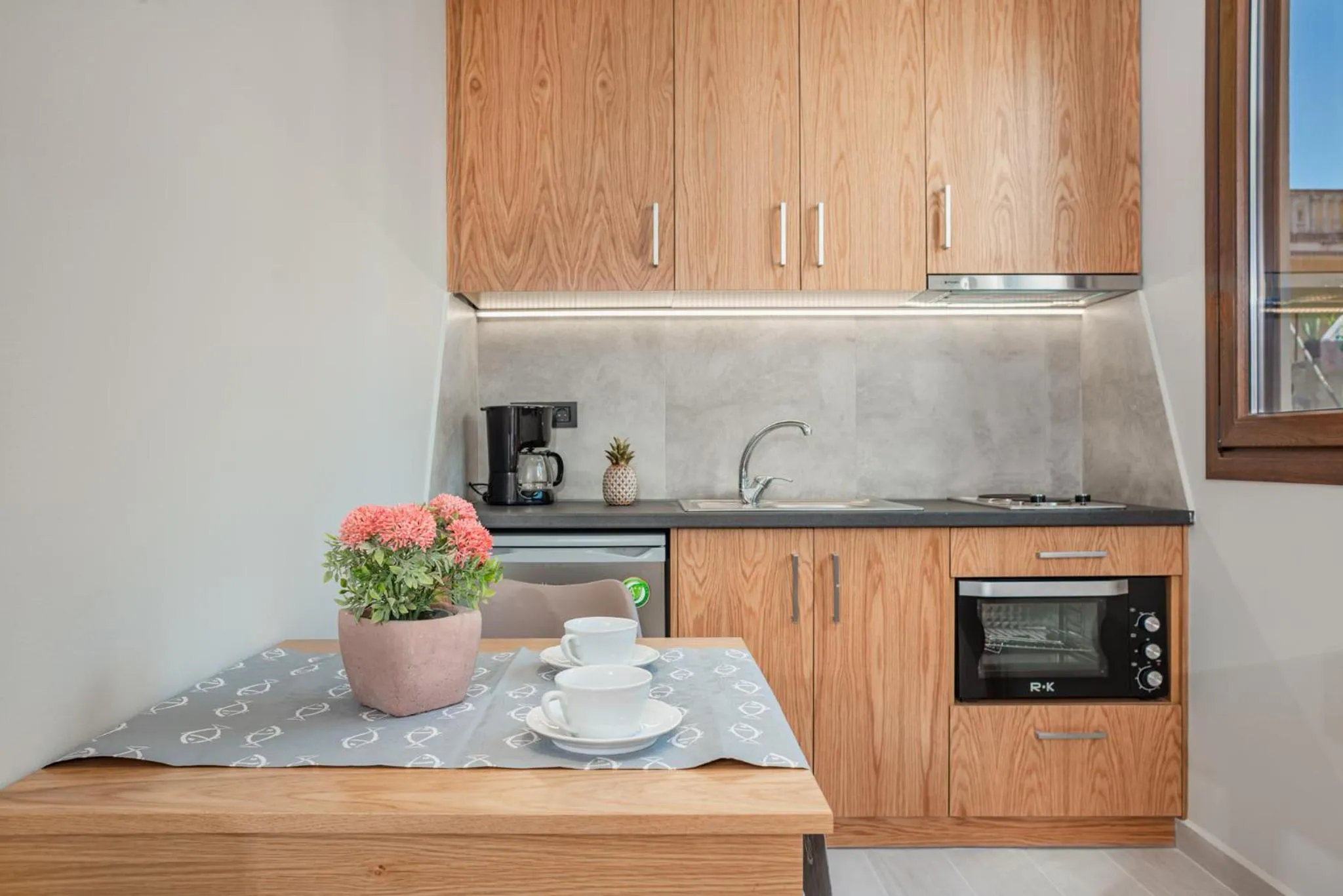 Kitchen or kitchenette in Alektor Luxury Apartments