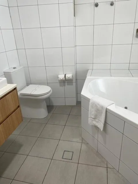 Toilet in Ocean Front Motel