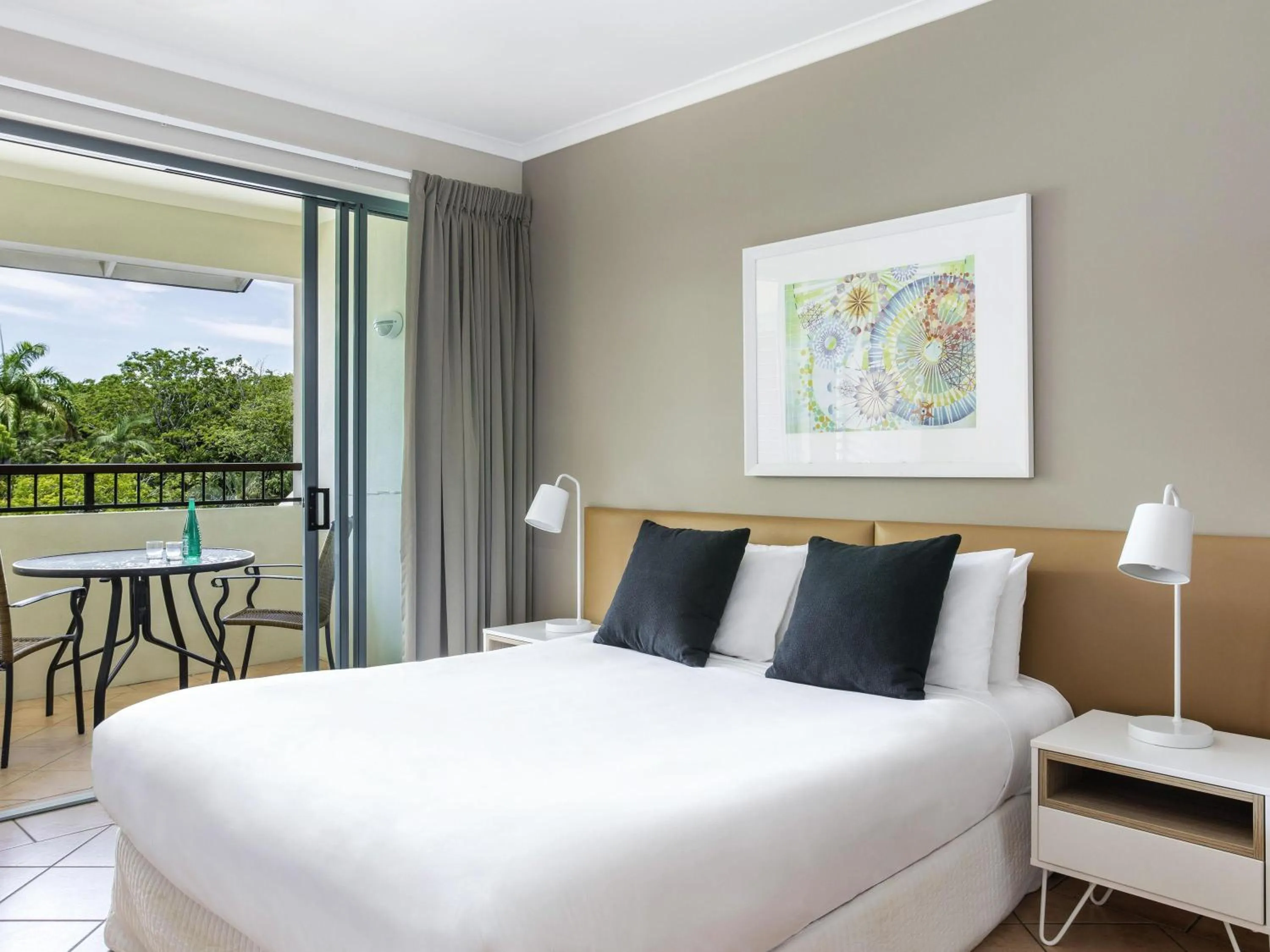 Property building, Bed in Mantra in the Village