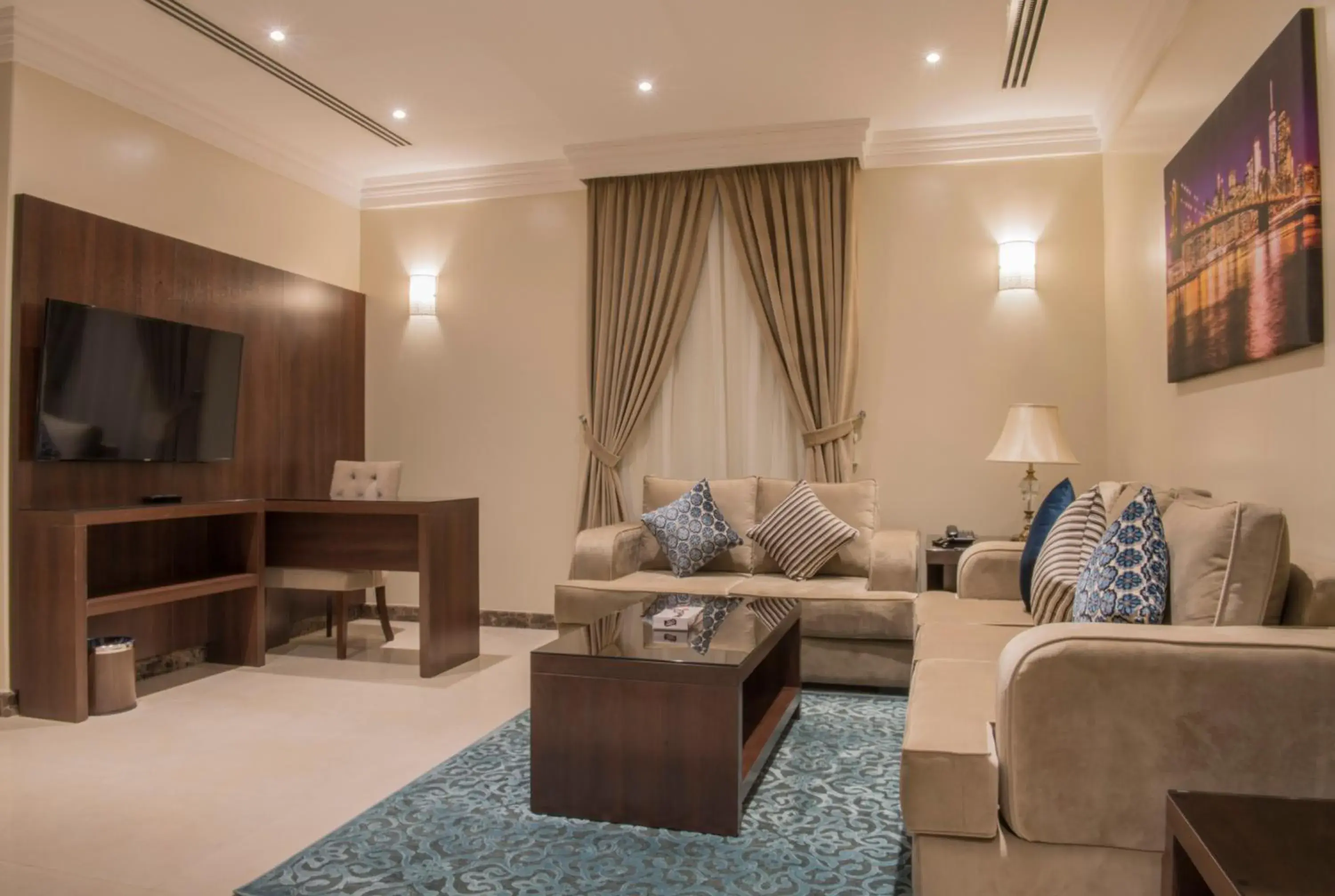 Living room in نورمينا الشرق للشقق المخدومة Living room in نورمينا الشرق للشقق المخدومة