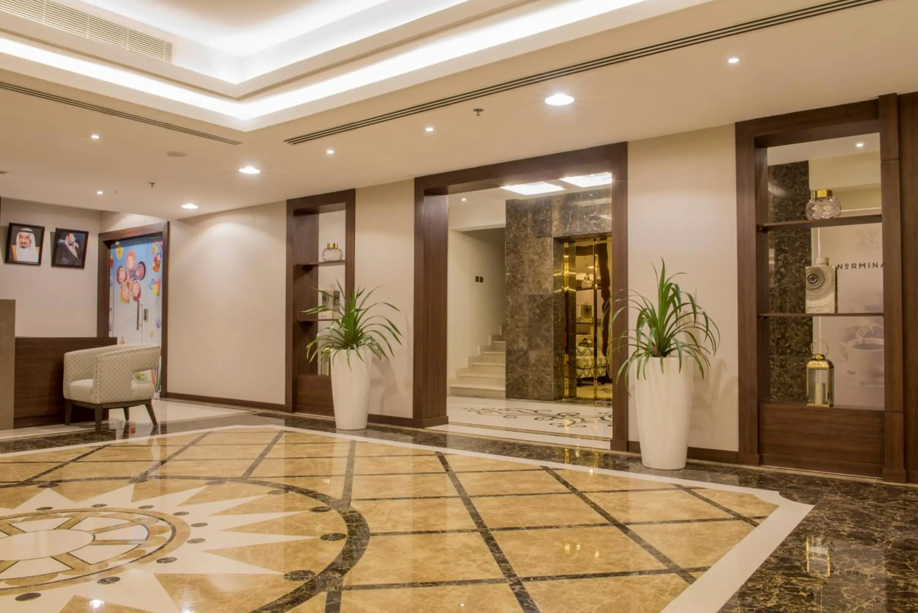 Facade/entrance in نورمينا الشرق للشقق المخدومة Facade/entrance in نورمينا الشرق للشقق المخدومة
