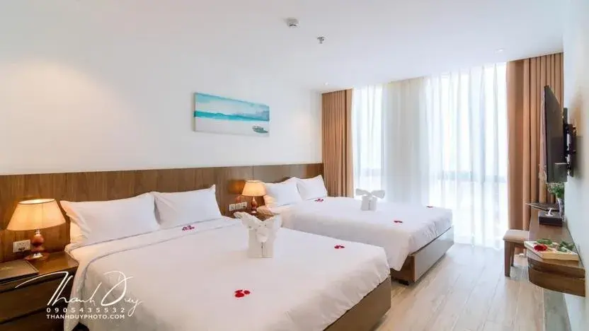 View (from property/room), Bed in Greenery Hotel View (from property/room), Bed in Greenery Hotel