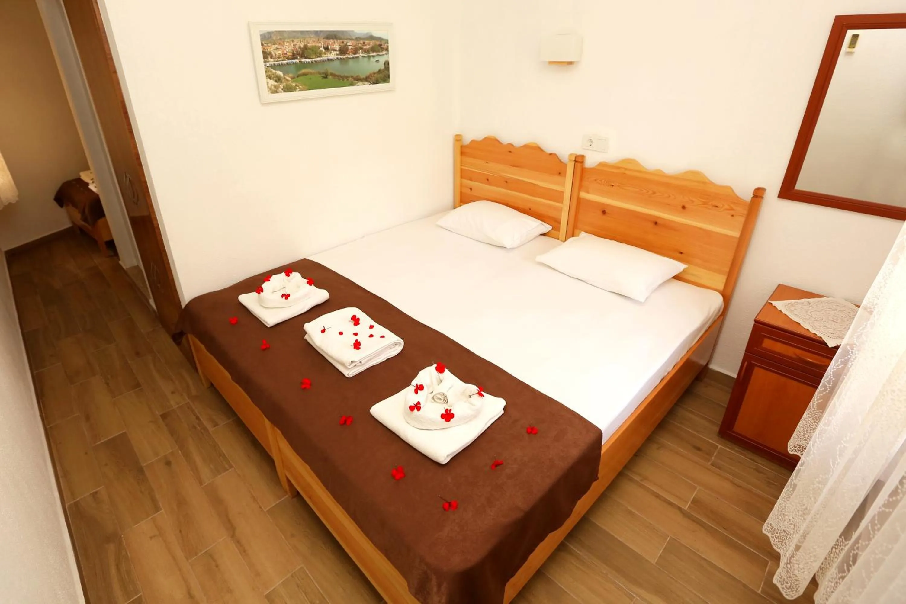 Bed in Dalyan Pension
