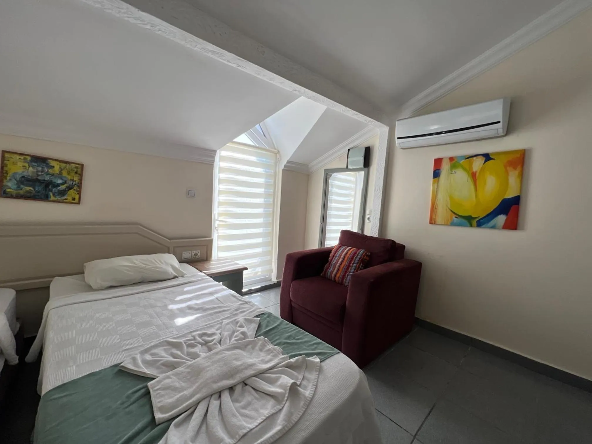 Seating area in Ibrahim Bey Hotel