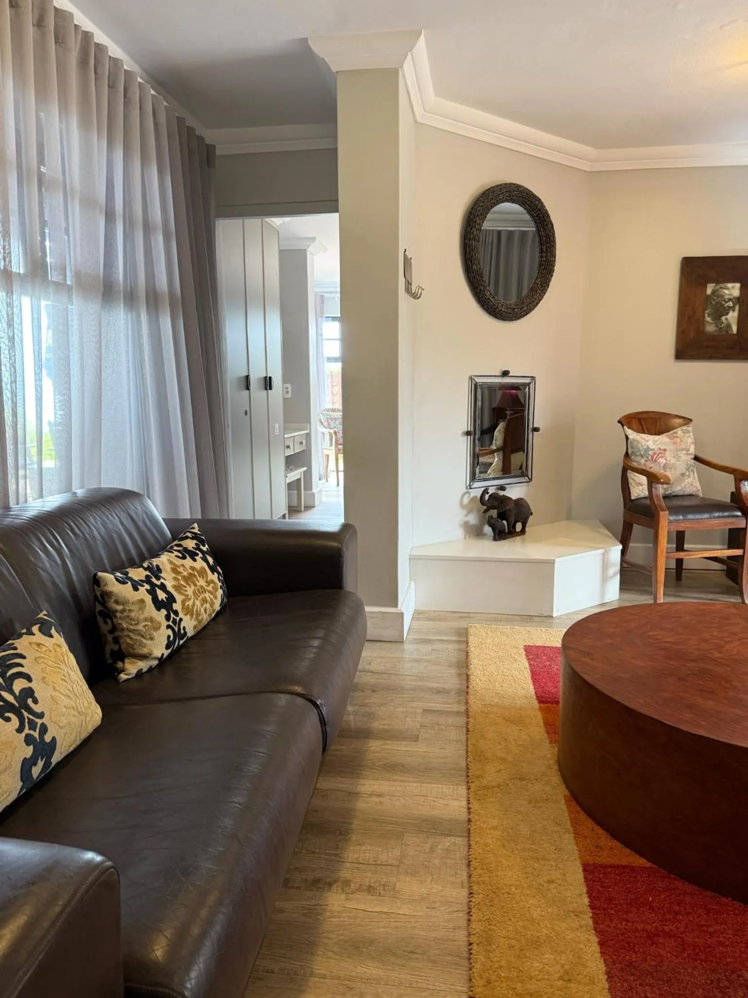 Living room in Dolphin Dunes Guesthouse