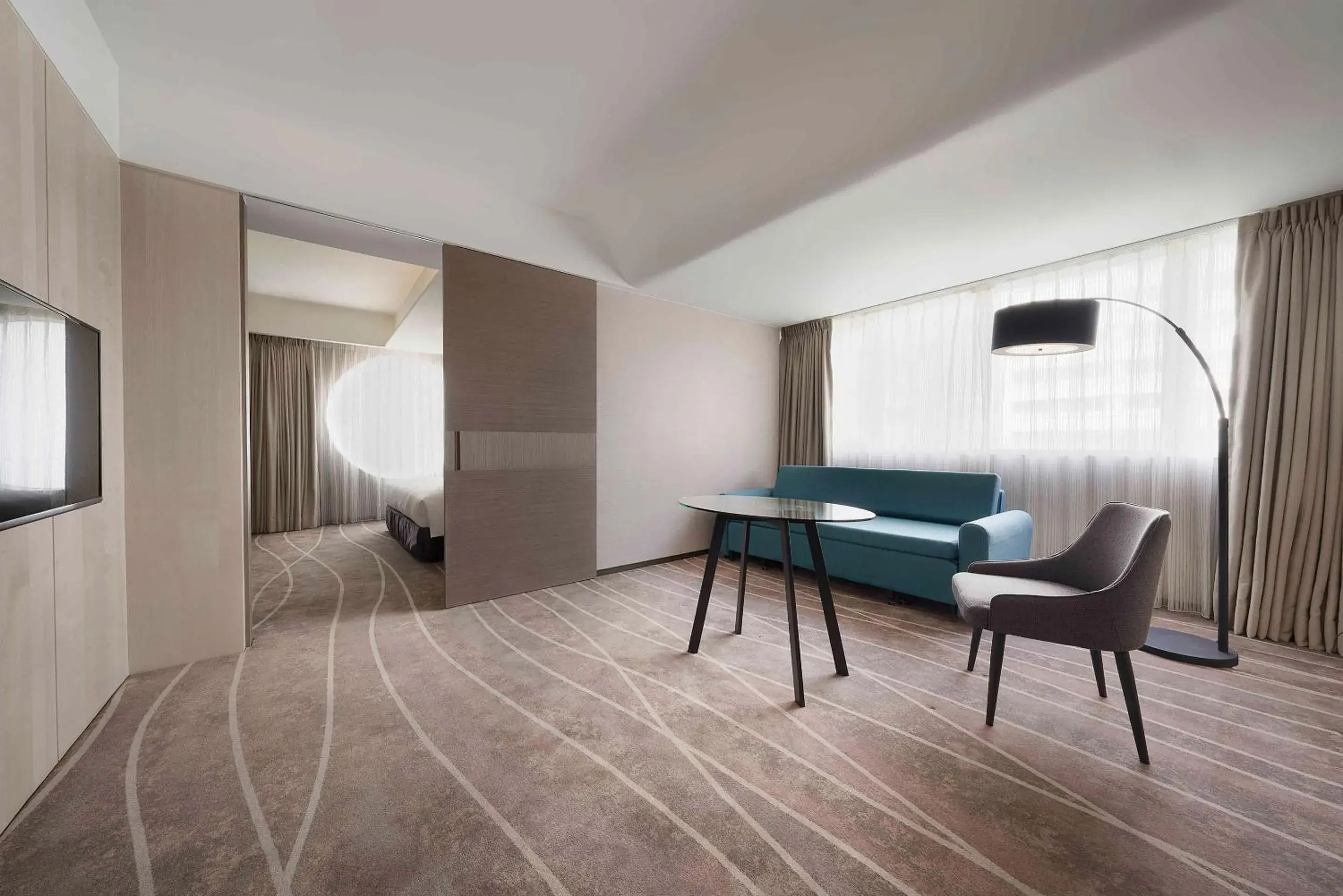 Living room, Bed in ILLUME Taipei Living room, Bed in ILLUME Taipei