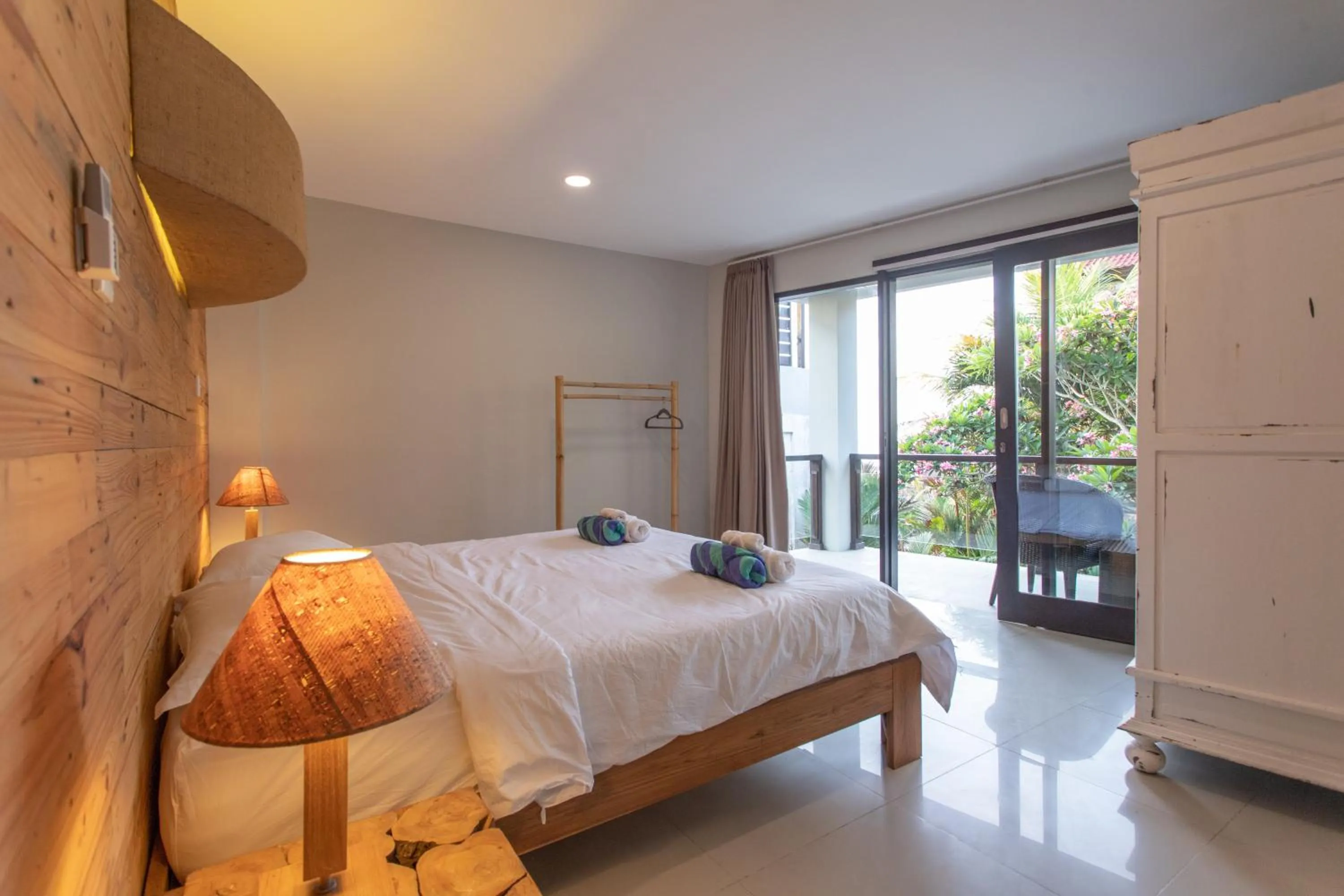 Bed in Balian Surf Villas