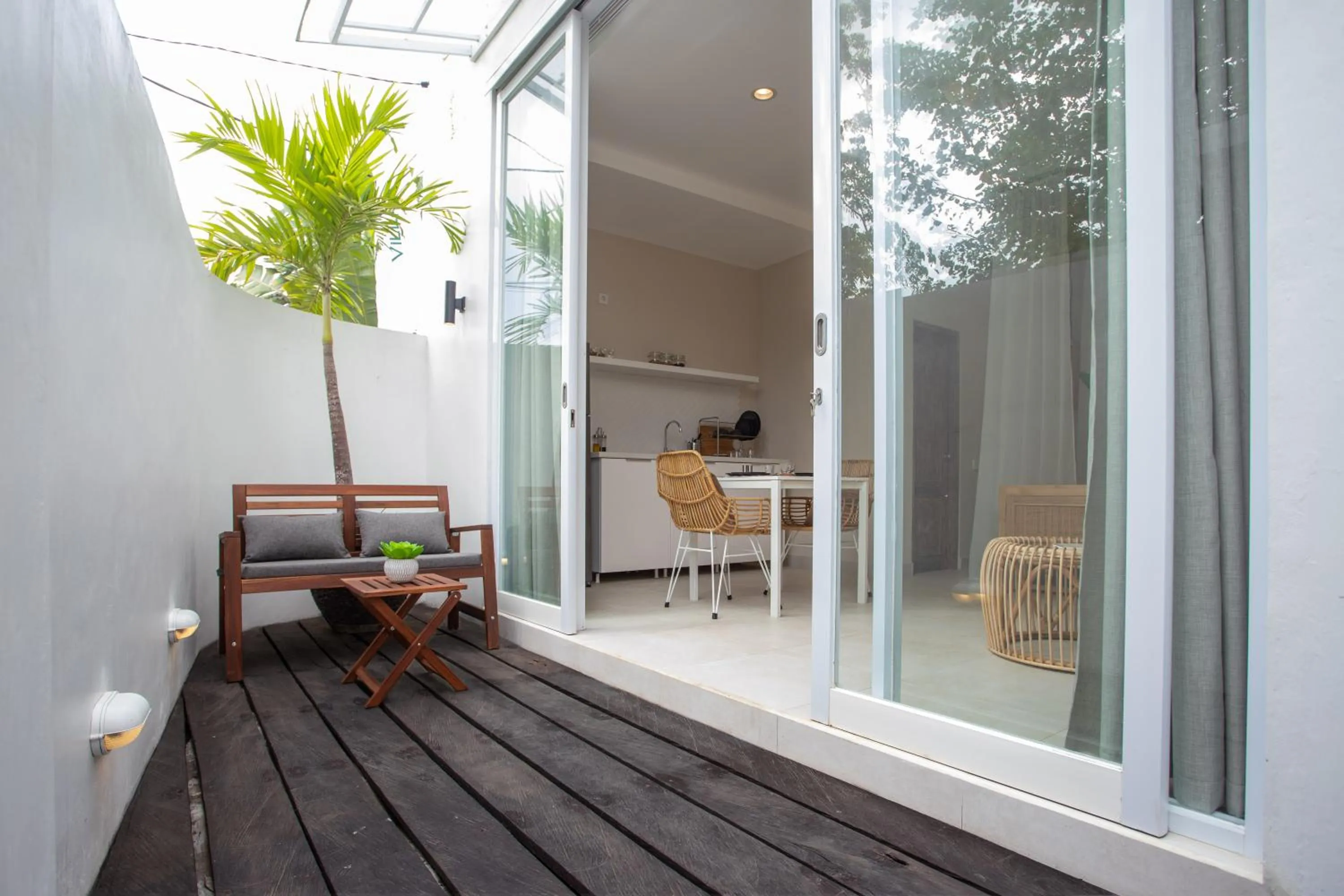 Patio in Balian Surf Villas