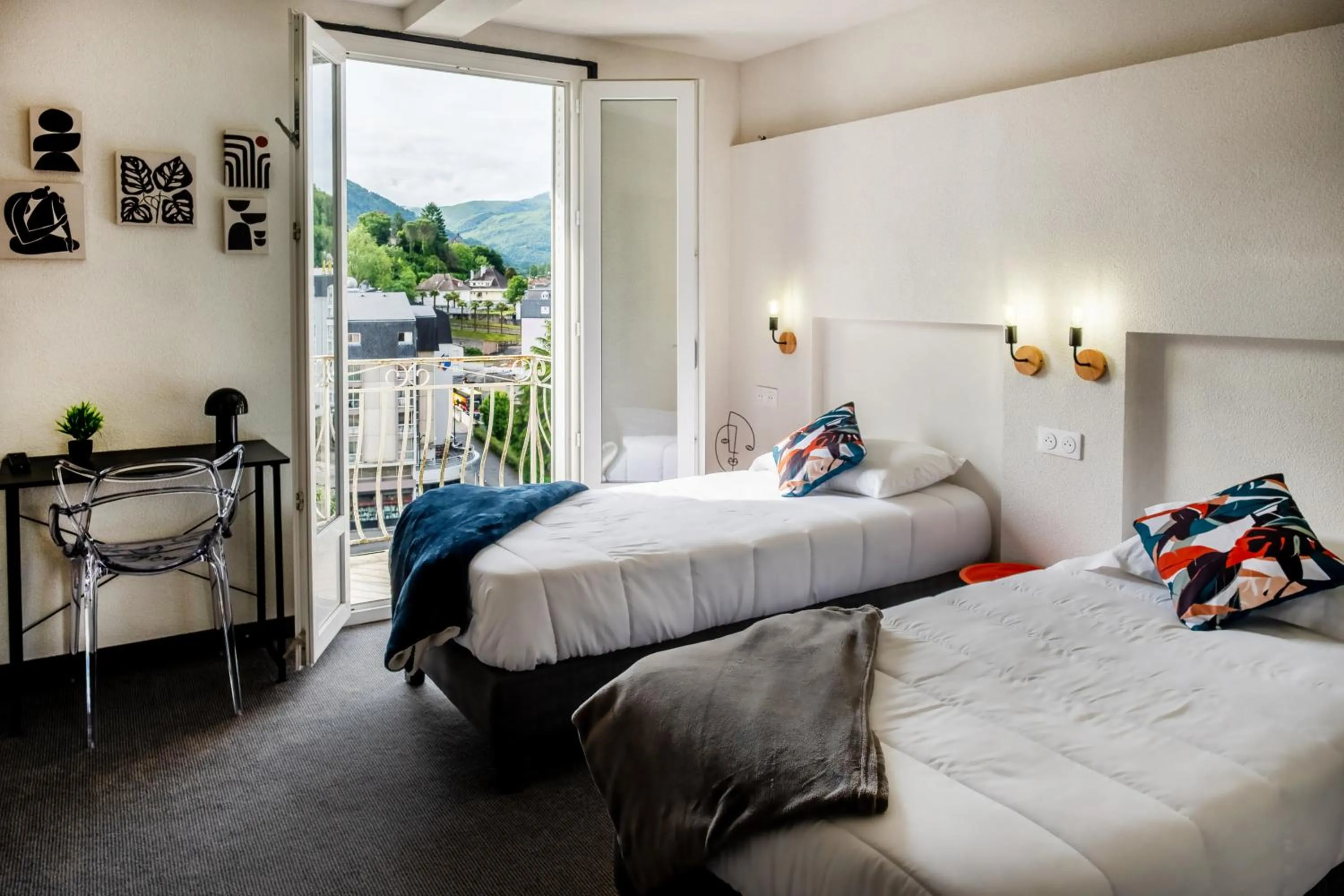 Bedroom, Bed in Hotel Du Gave