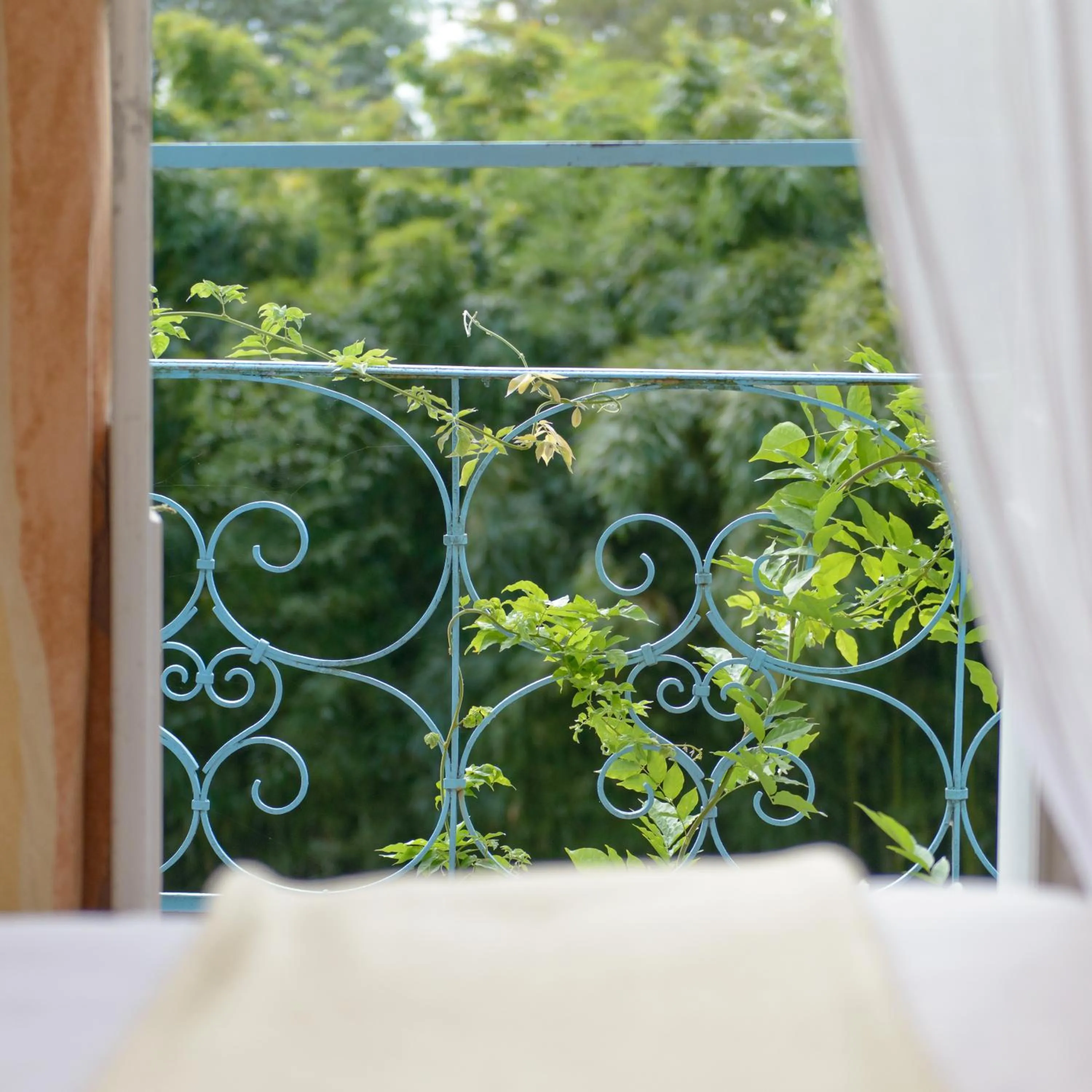 Garden view in La Verrerie