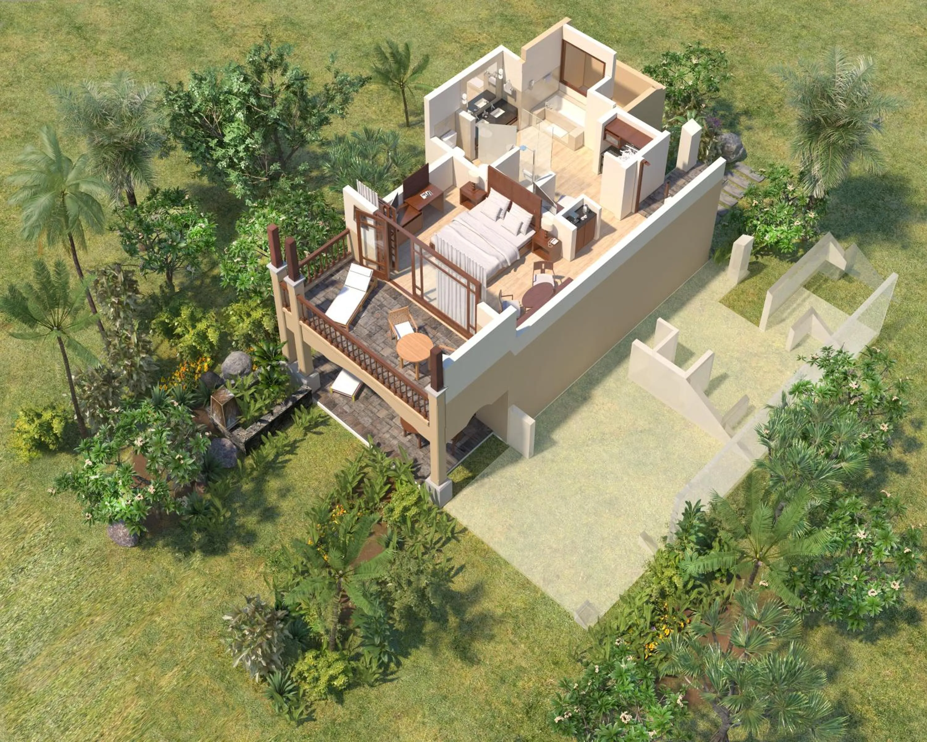 Floor plan in Shanti Maurice Resort & Spa