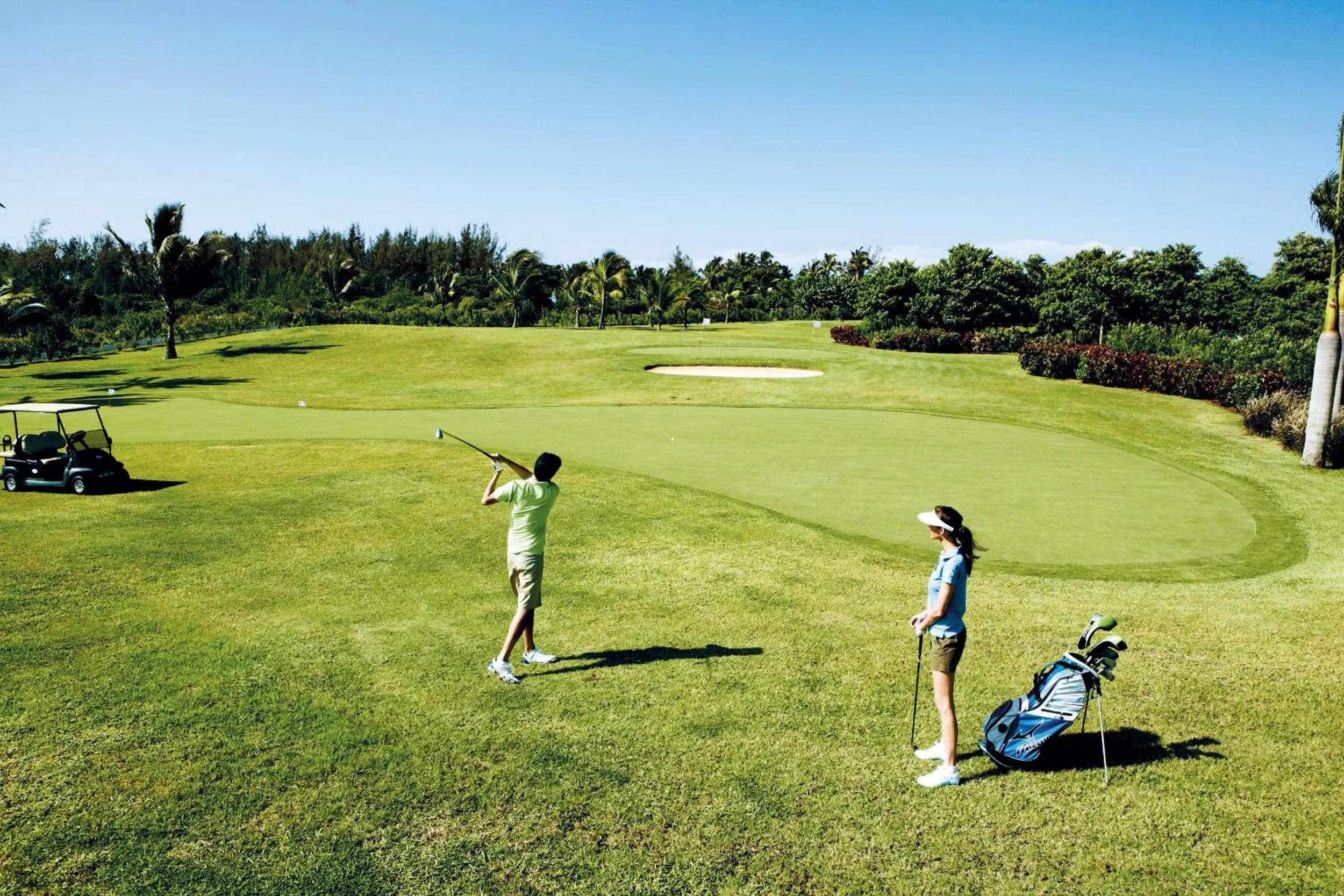 Golfcourse in Shanti Maurice Resort & Spa