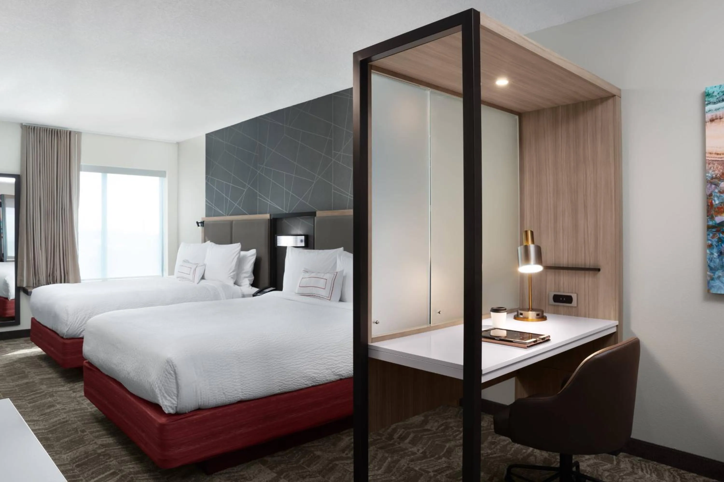 Bedroom, Bed in SpringHill Suites by Marriott Orlando Theme Parks Lake Buena Vista