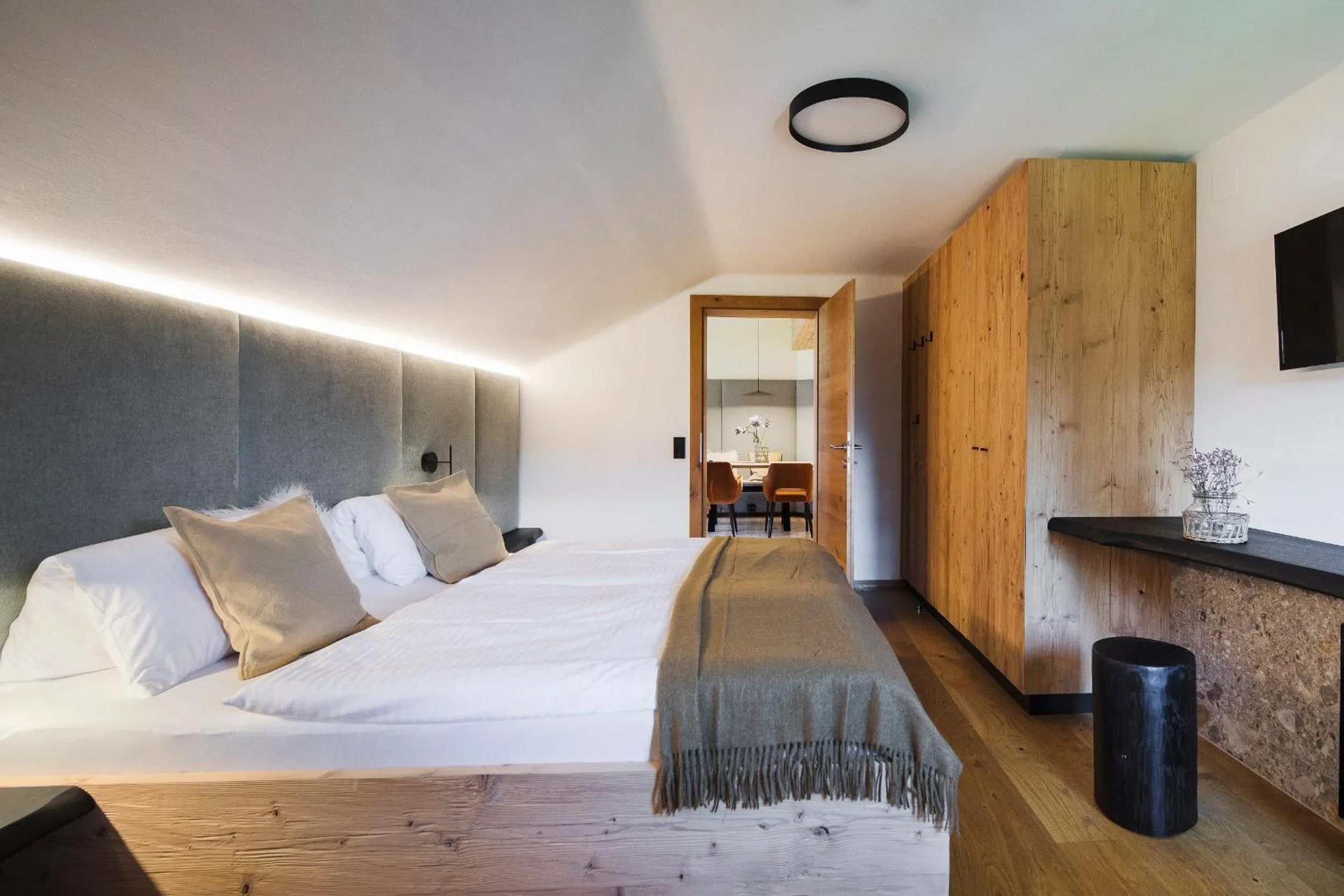 Photo of the whole room, Bed in Thomanhof Chalet-Appartement