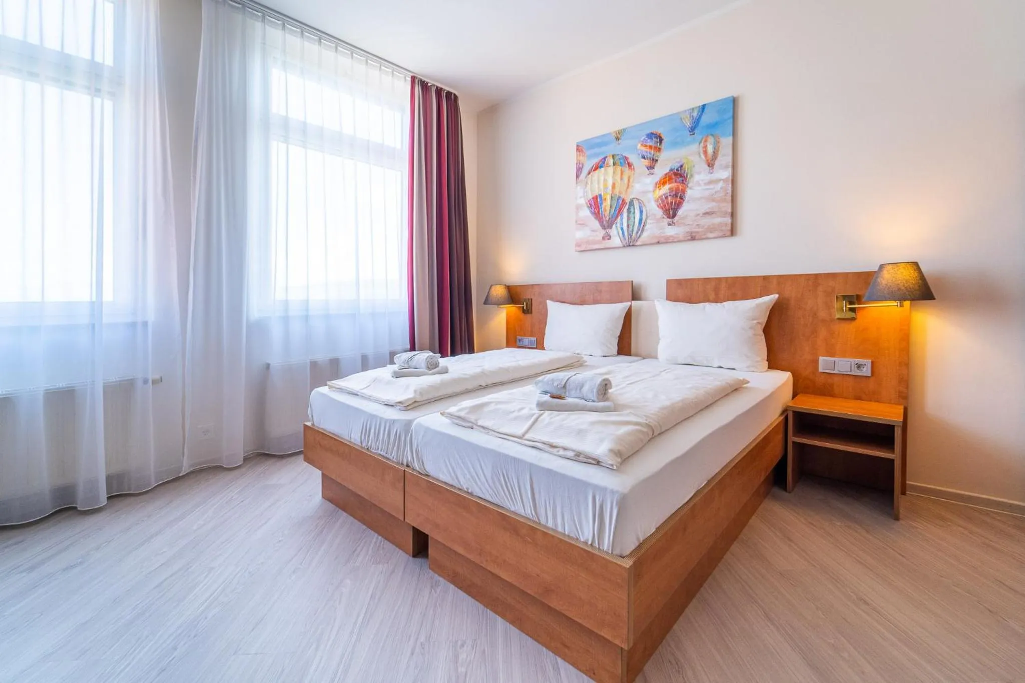 Bed in Best Western Hotel Dreiländerbrücke Weil am Rhein / Basel