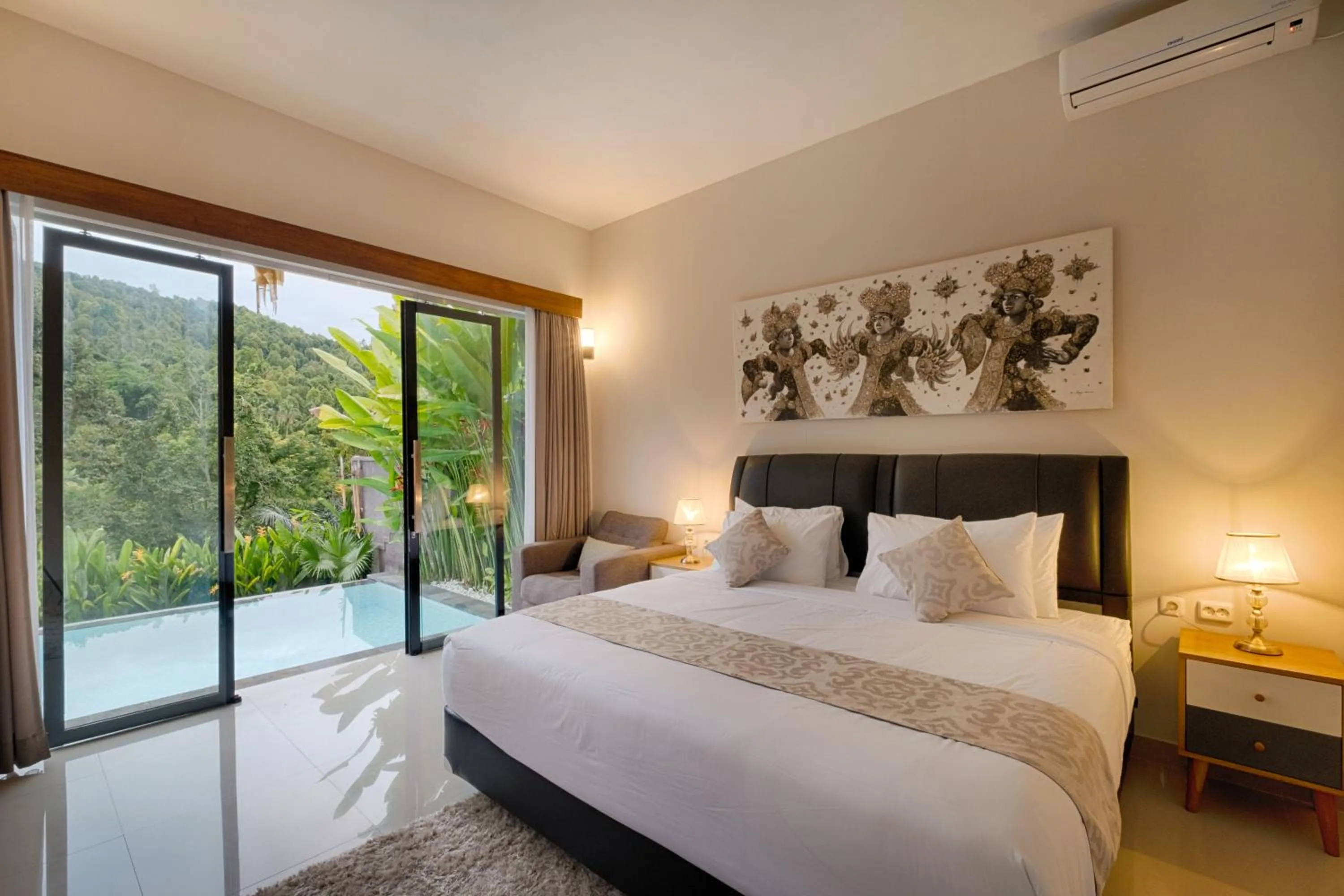 Bed in Nadira Bali Villa