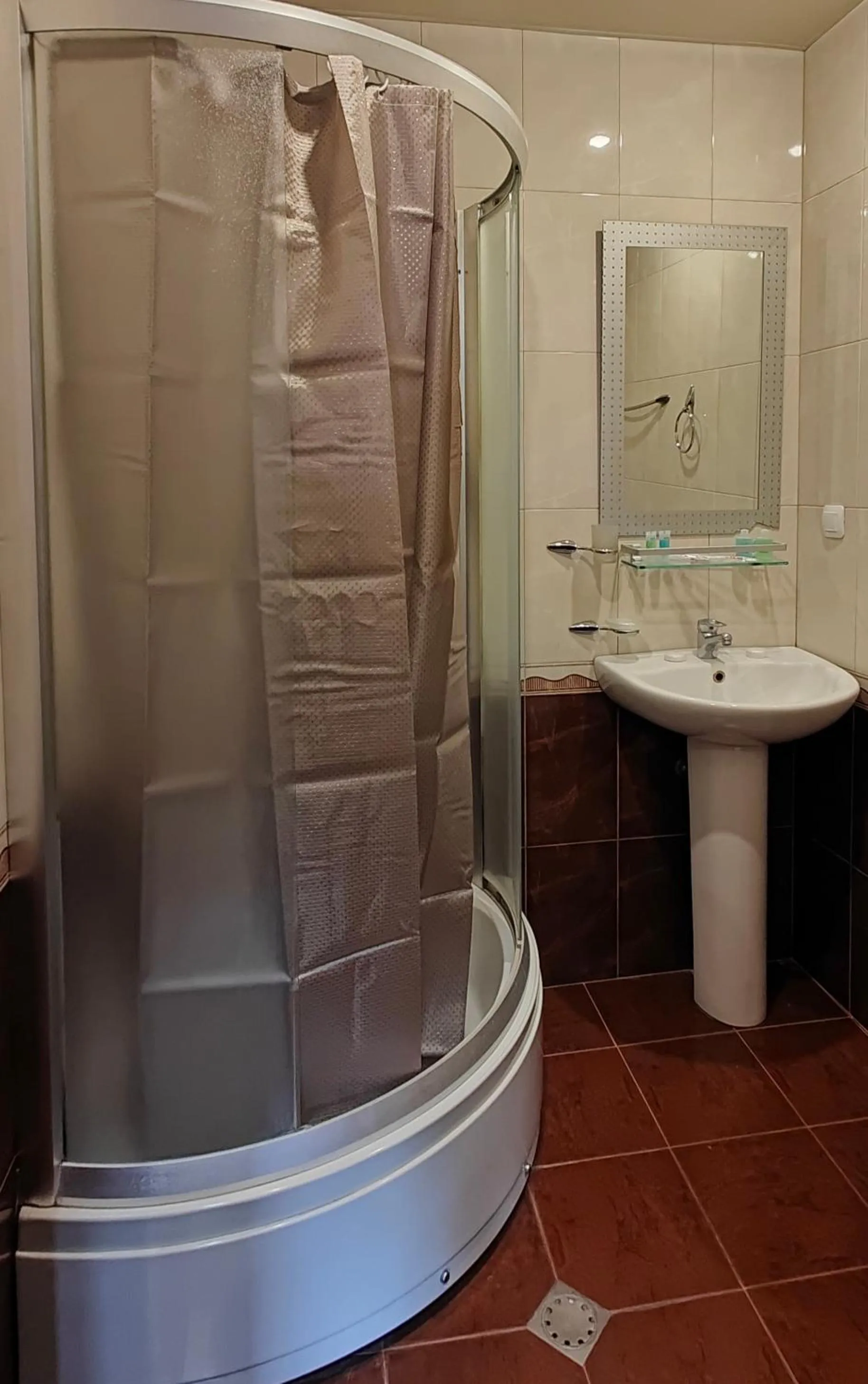 Shower in Areg Hotel