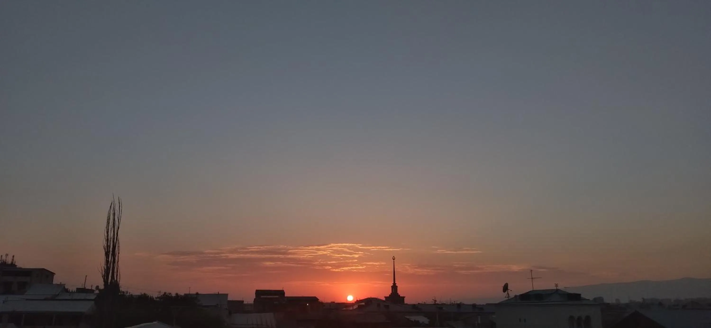 Sunset in Areg Hotel