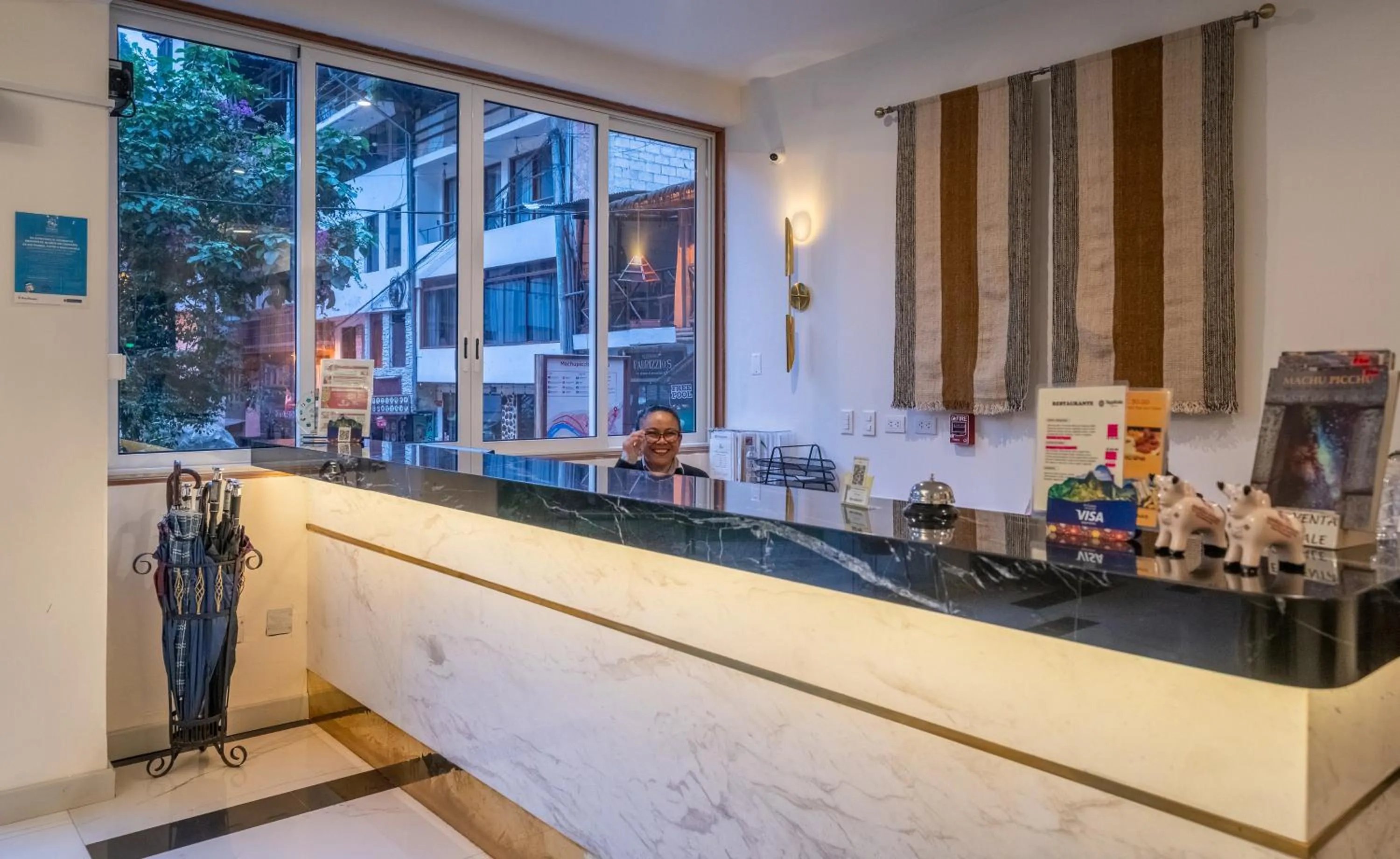 Lobby or reception in Hotel Taypikala Machupicchu