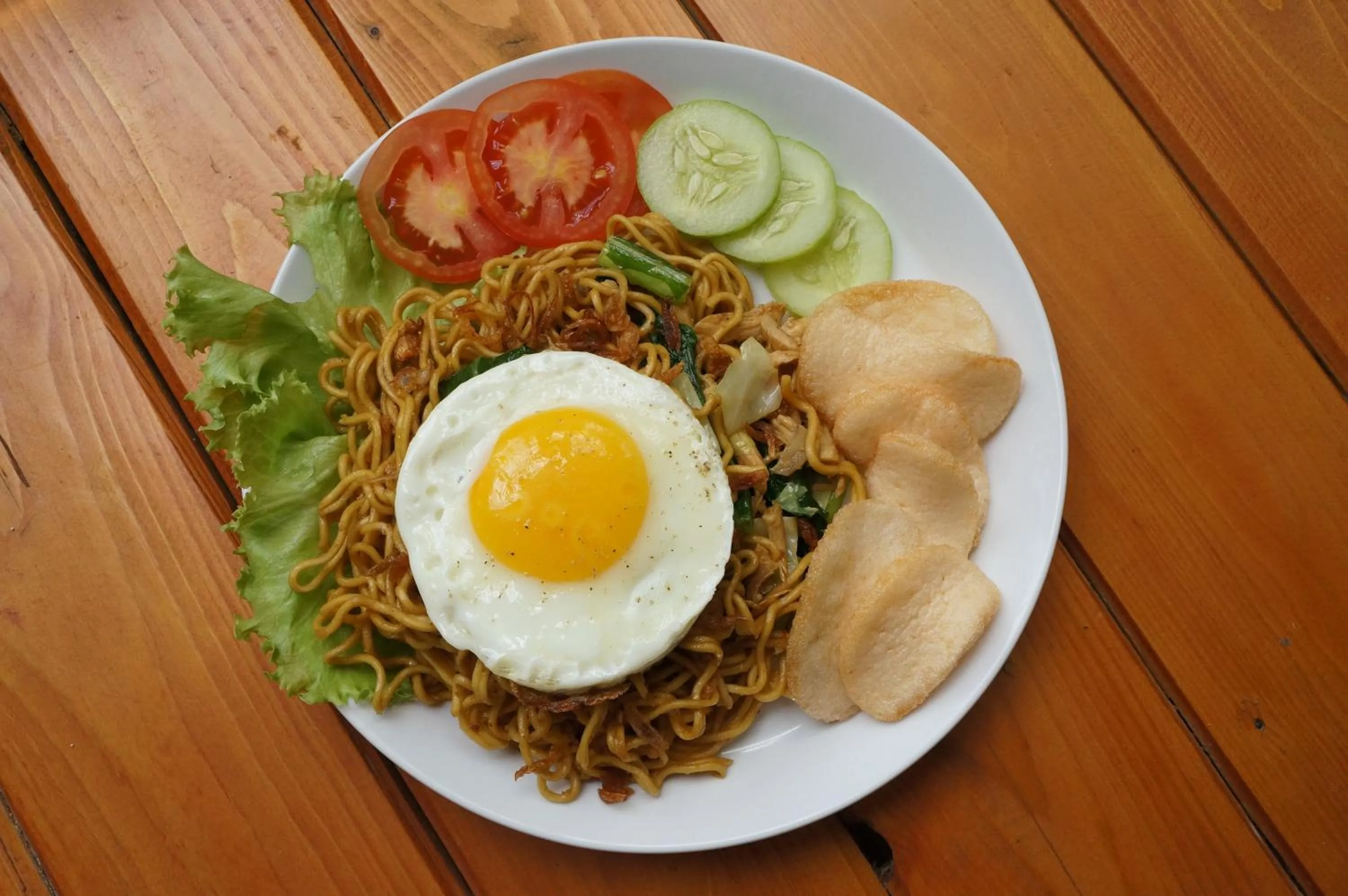 Asian breakfast in Indekost Bogor