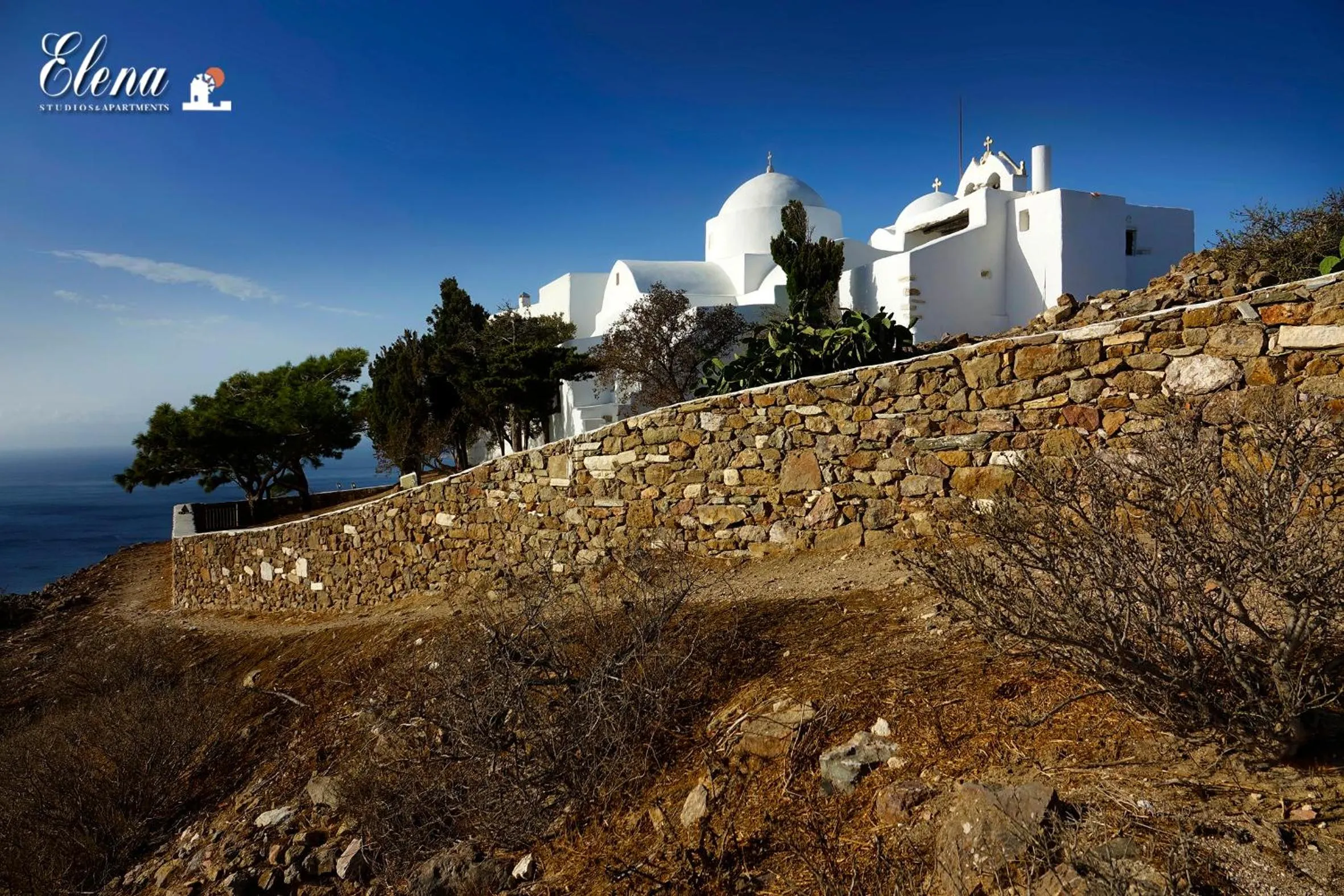 Landmark view in Elena Studios & Apartments