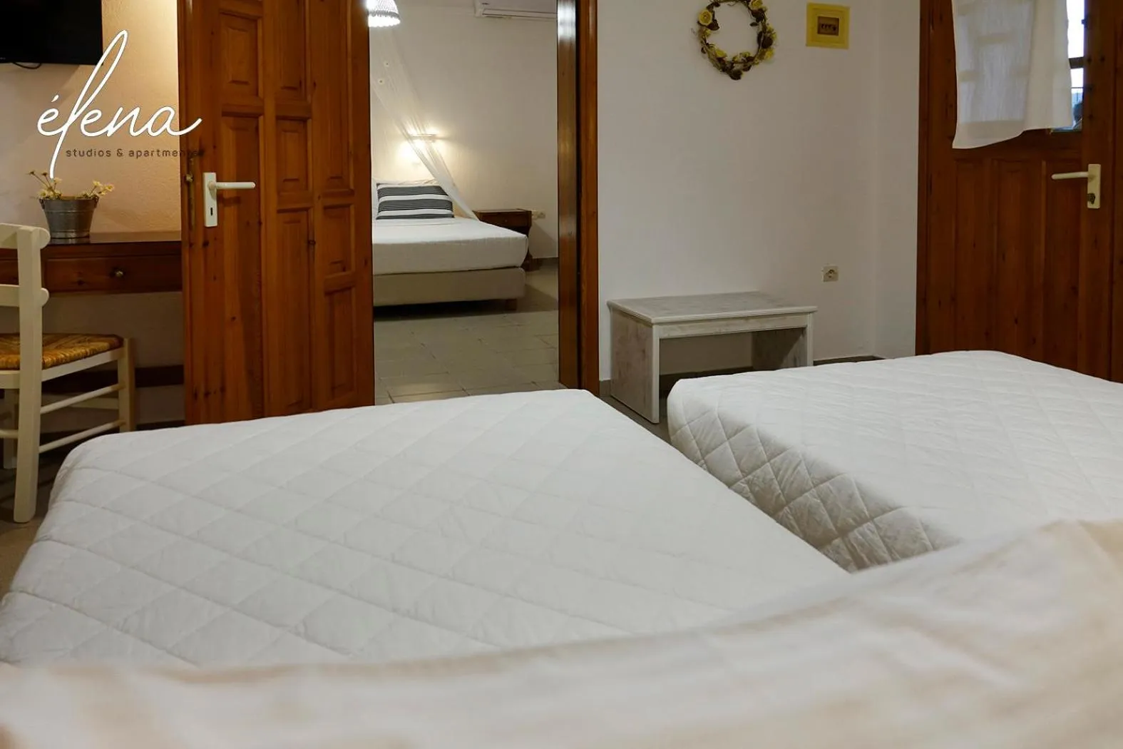 Bed in Elena Studios & Apartments