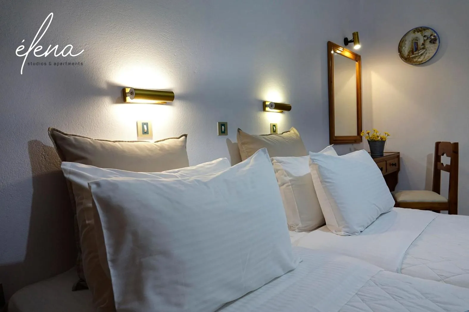 Bed in Elena Studios & Apartments