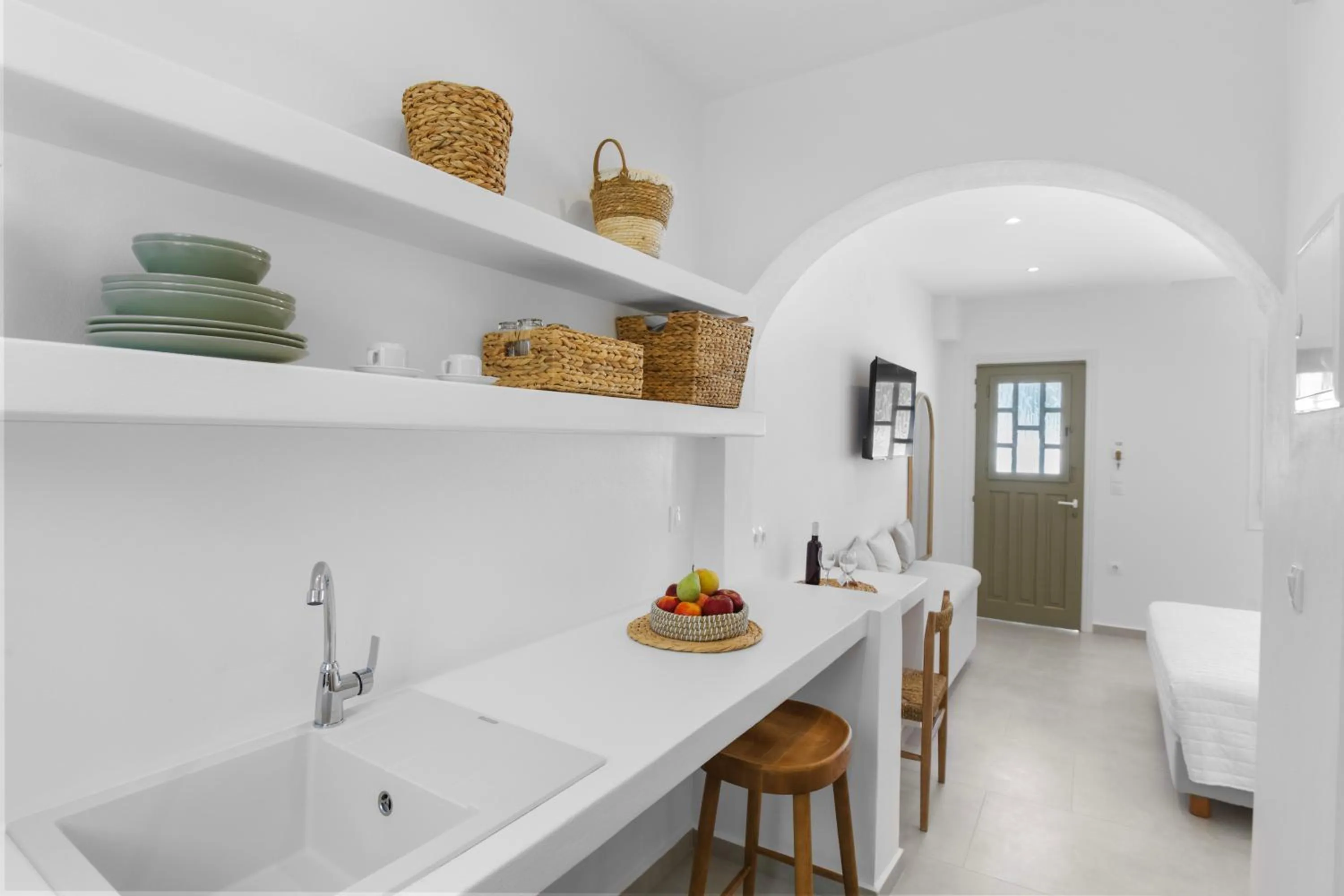 Kitchen or kitchenette in Elena Studios & Apartments