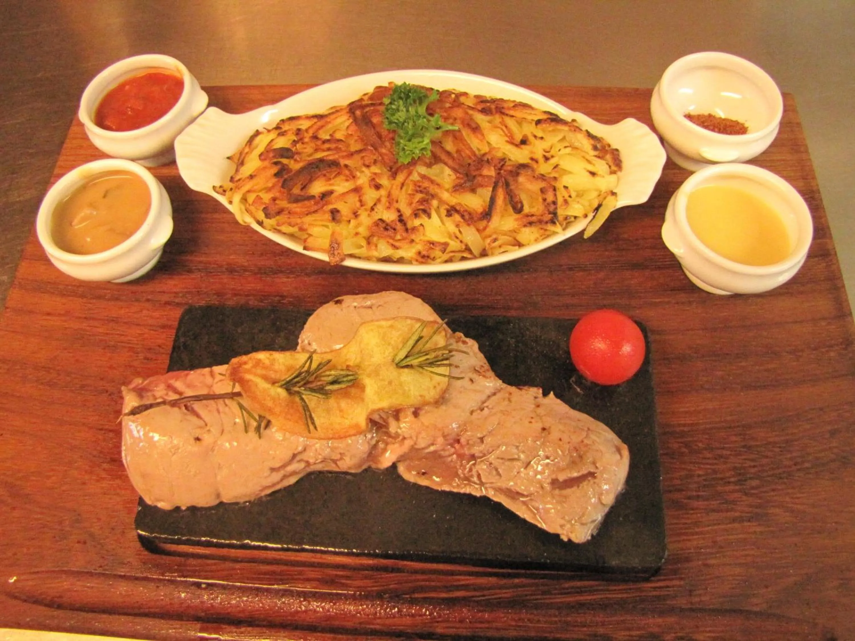 Food and drinks in Hotel-Restaurant le Relais Panoramique