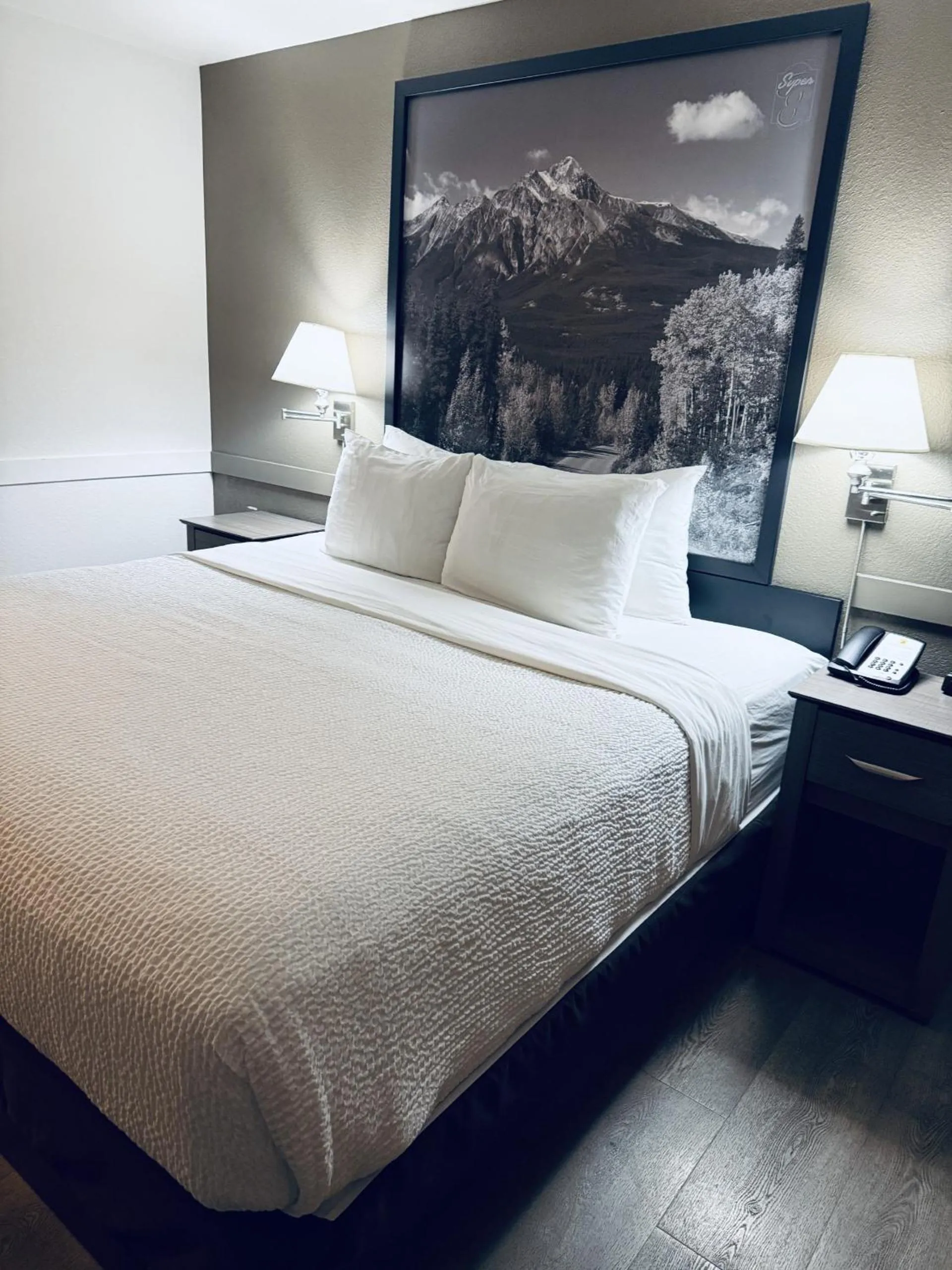 Bed in Super 8 by Wyndham Dawson Creek