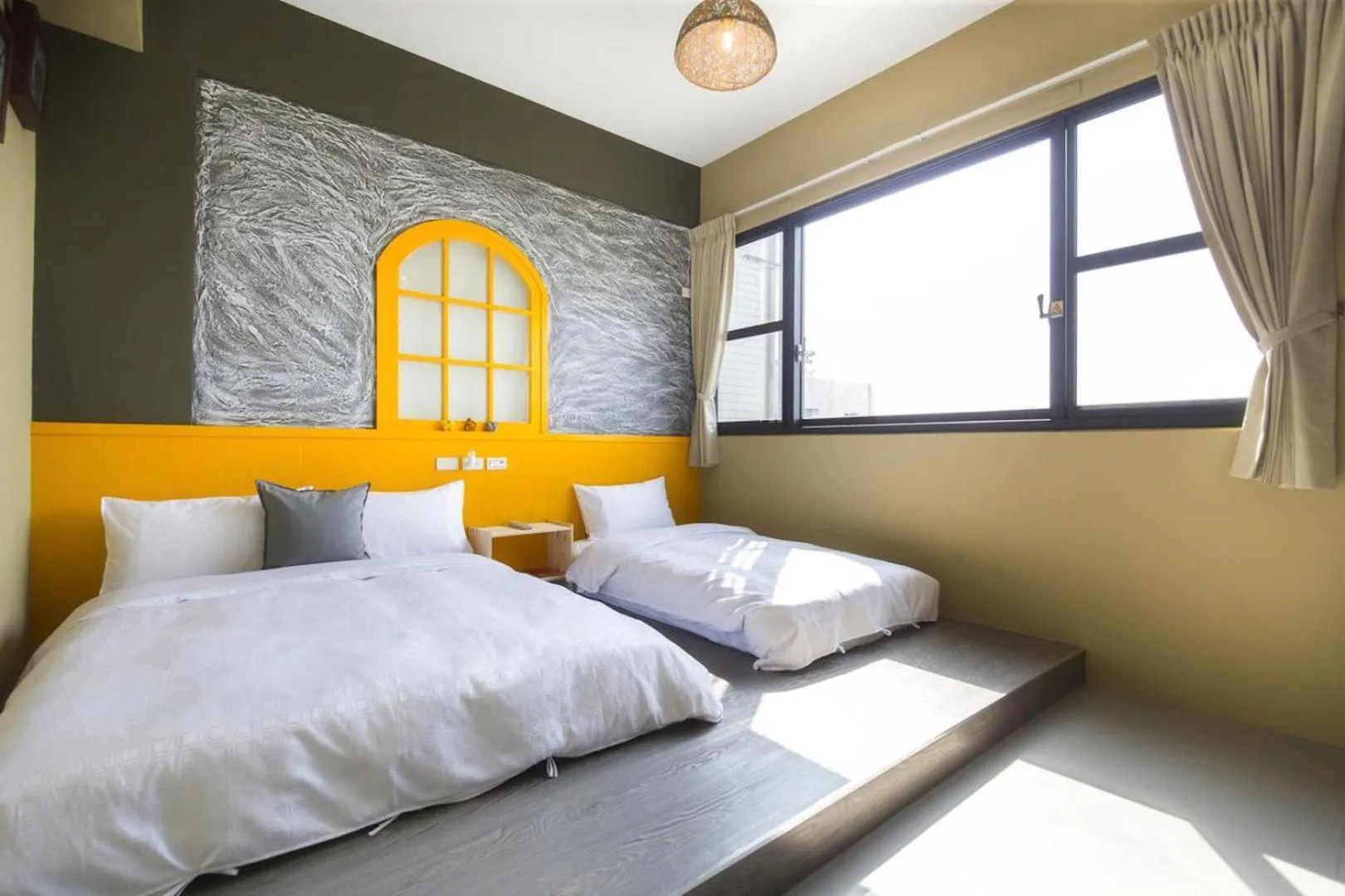 Bed in 東立方旅宿-East Cube B&B