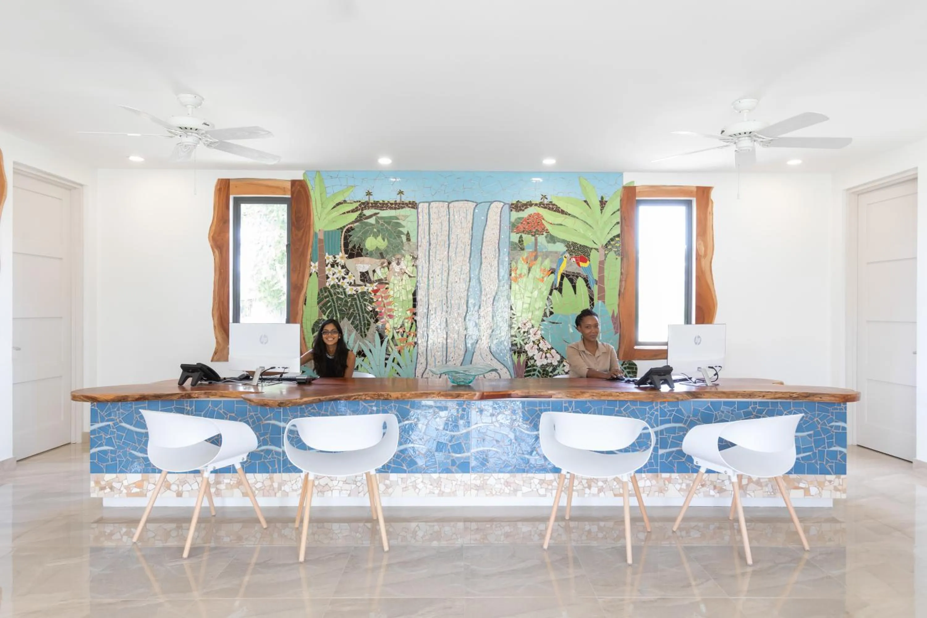 Staff in Beach View Hotel