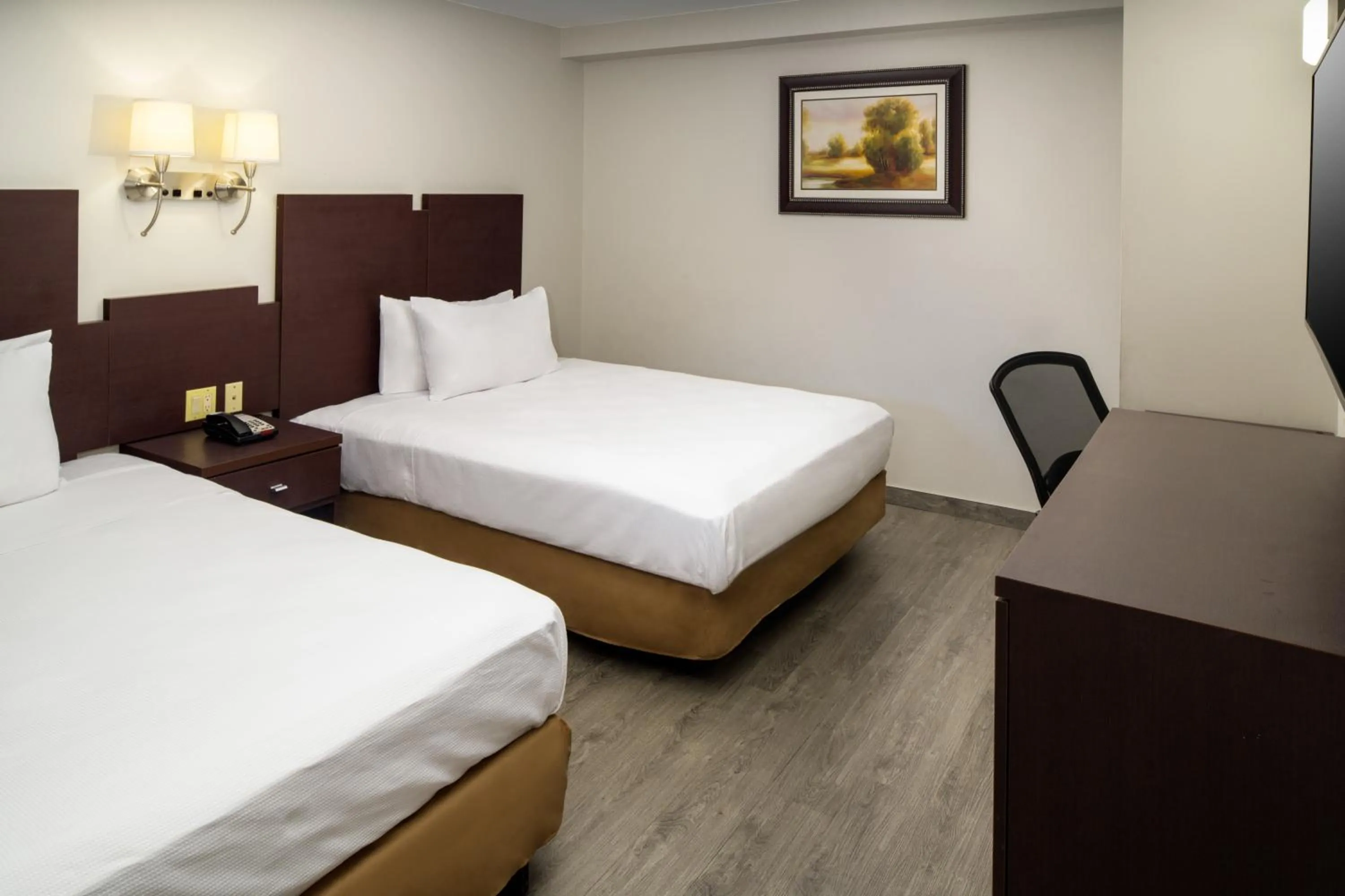 Bed in Skyview Motel