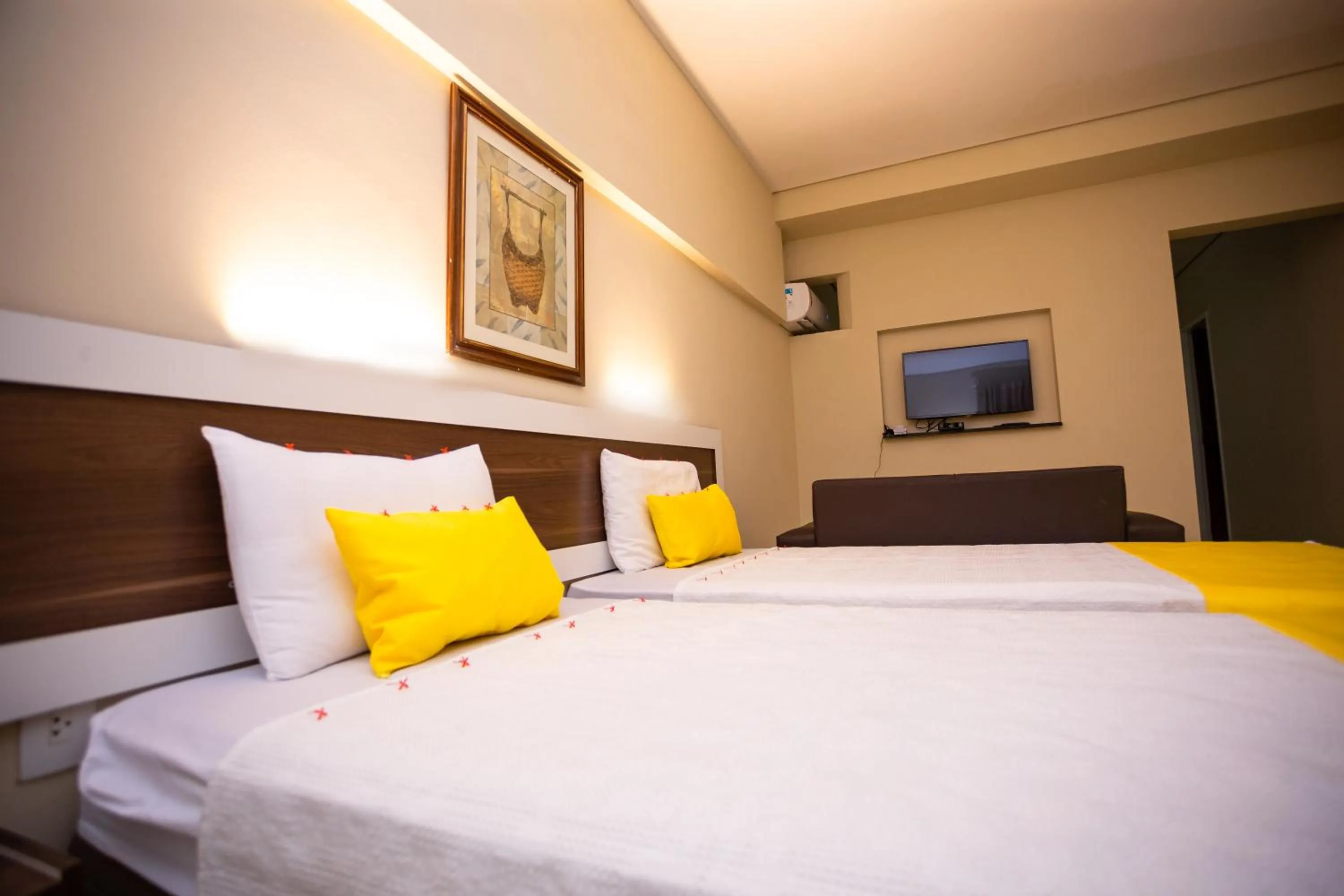 Bed in Pousada o Caribe de Maragogi