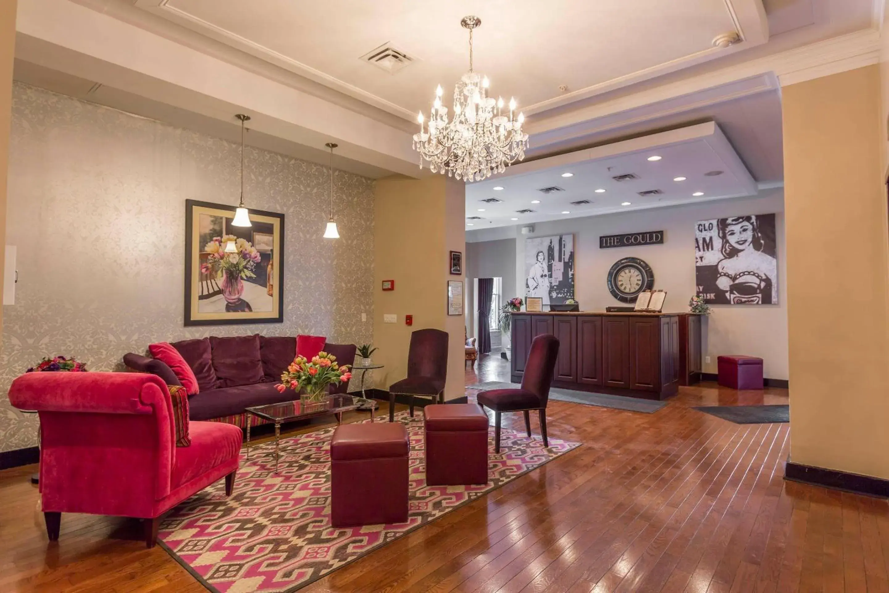 Lobby or reception in The Historic Gould Hotel Seneca Falls, an Ascend Collection Hotel Lobby or reception in The Historic Gould Hotel Seneca Falls, an Ascend Collection Hotel