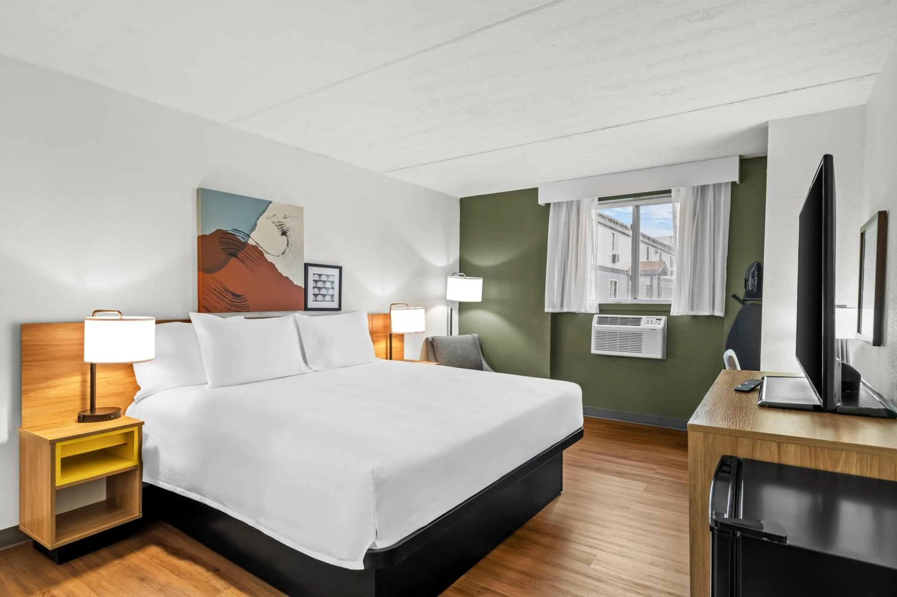 Bed in Spark by Hilton Portland Airport Maine Mall
