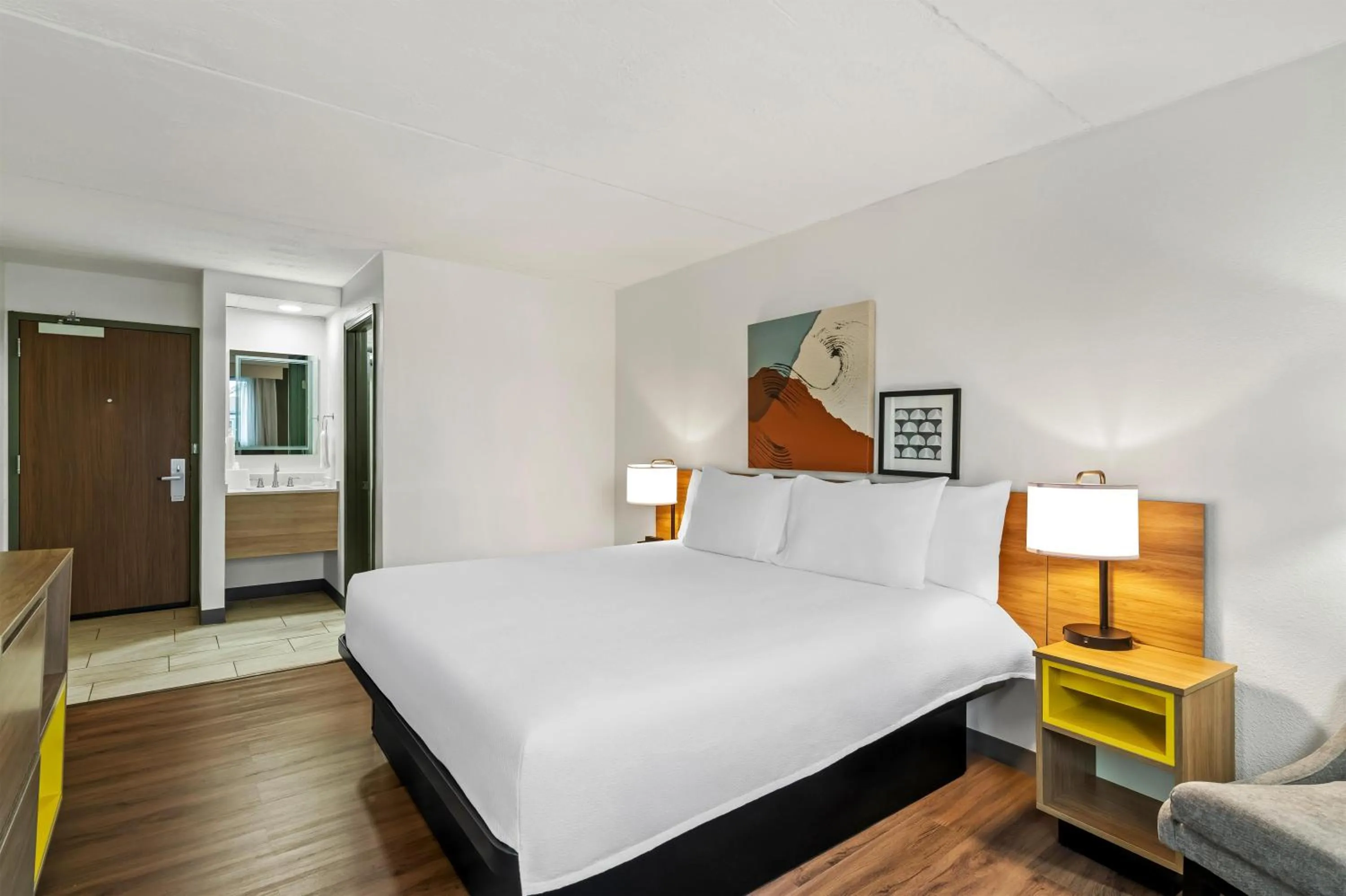 Bed in Spark by Hilton Portland Airport Maine Mall