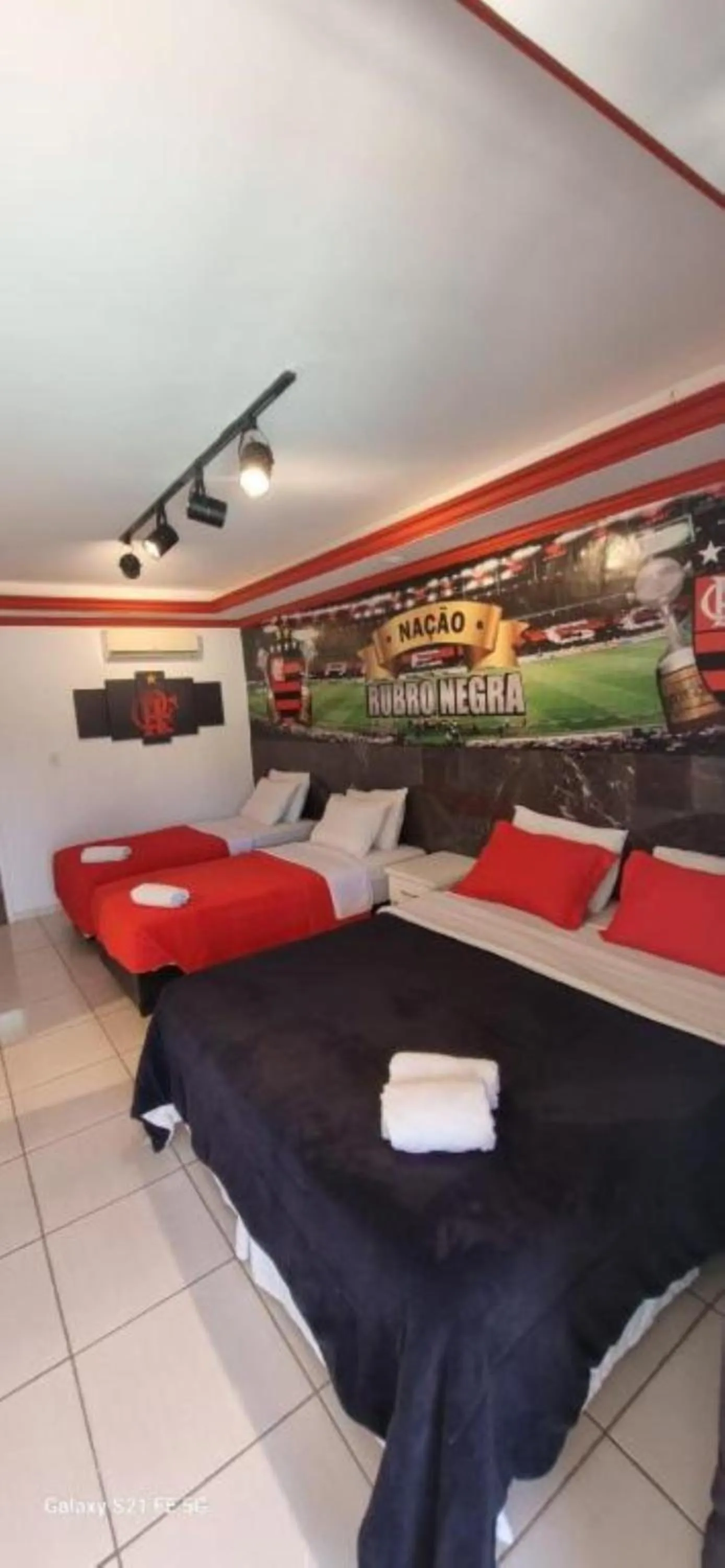 Bed in Pousada Bon Vivant