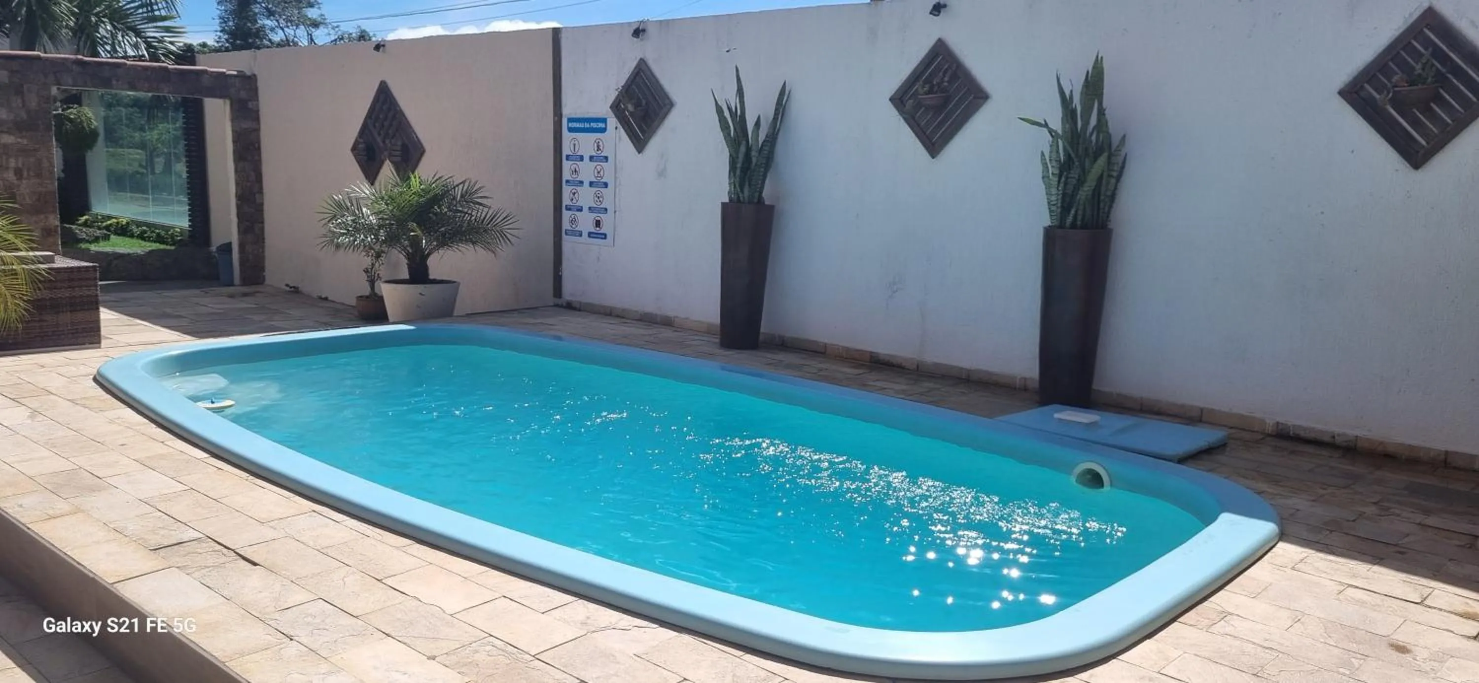 Pool view in Pousada Bon Vivant