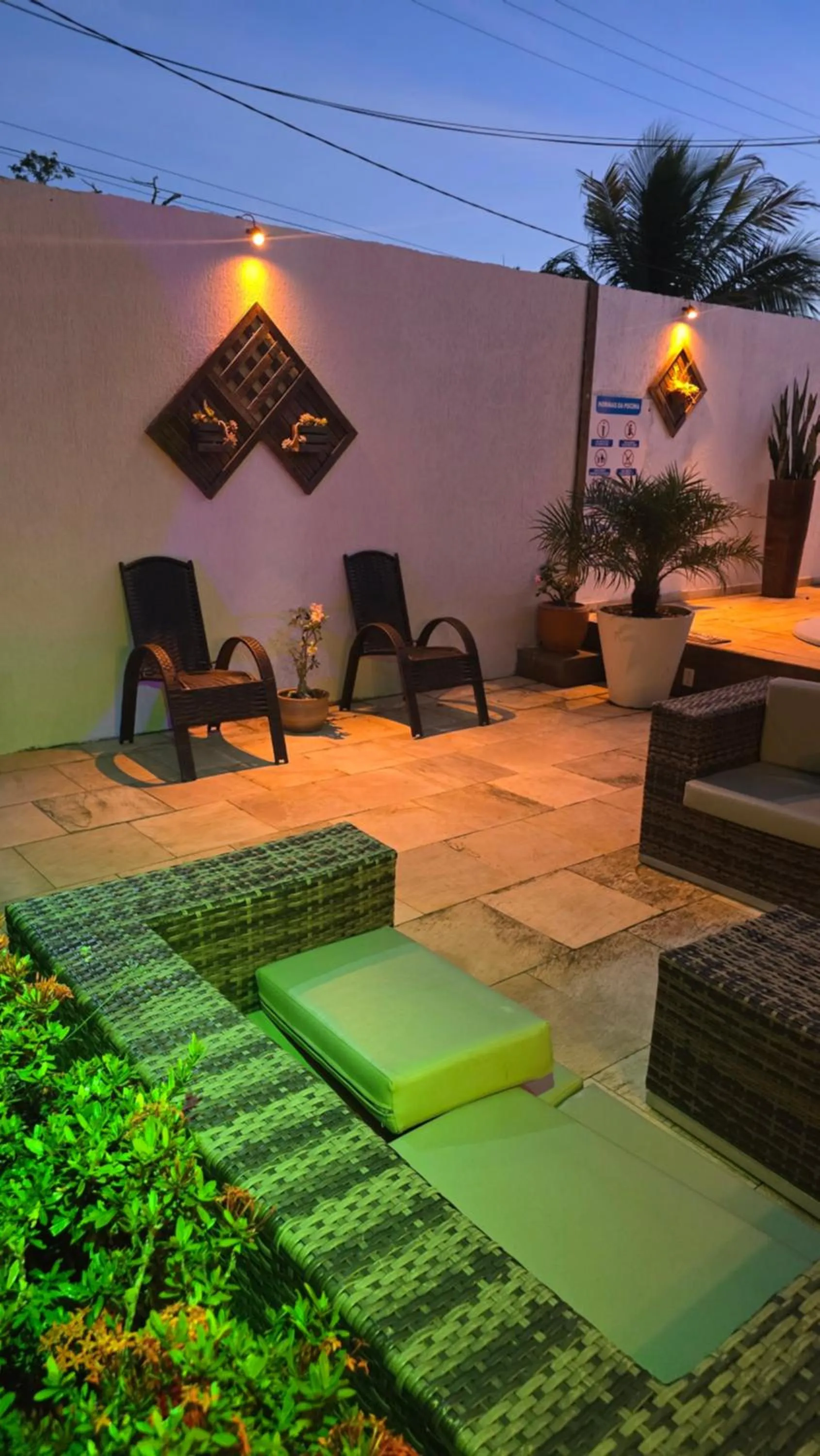 Seating area in Pousada Bon Vivant